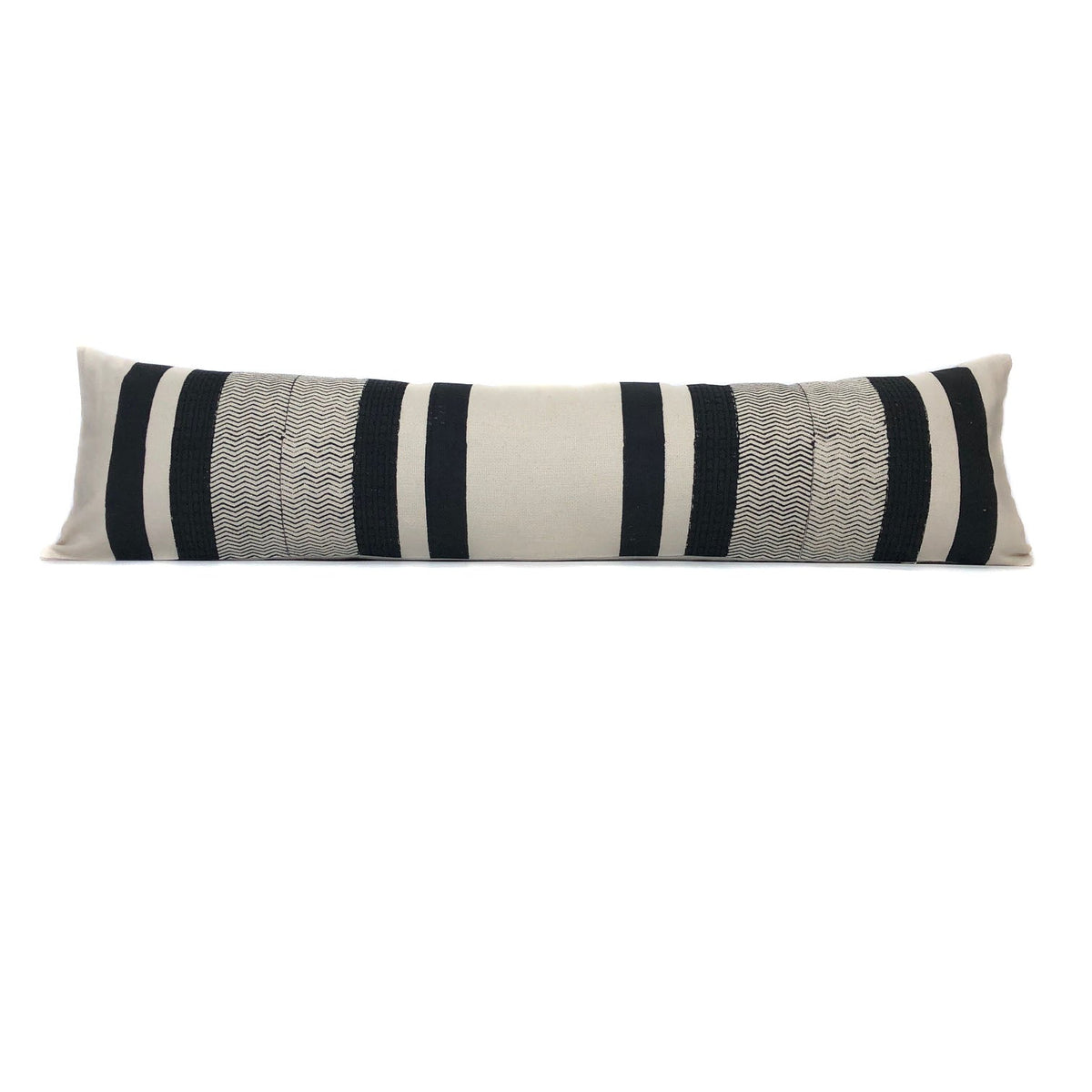 Outdoor Pillows - 25 x 12 in. Lumbar in Black