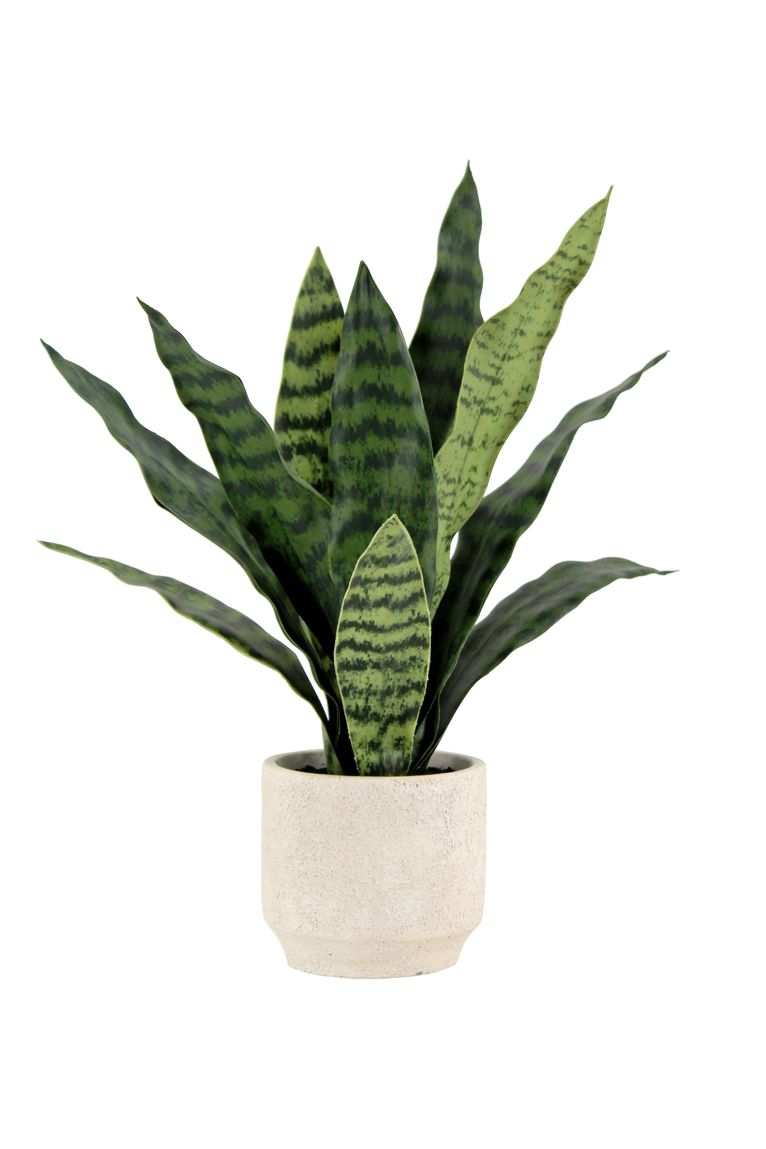 16" Artificial Snake Plant & Fern Set