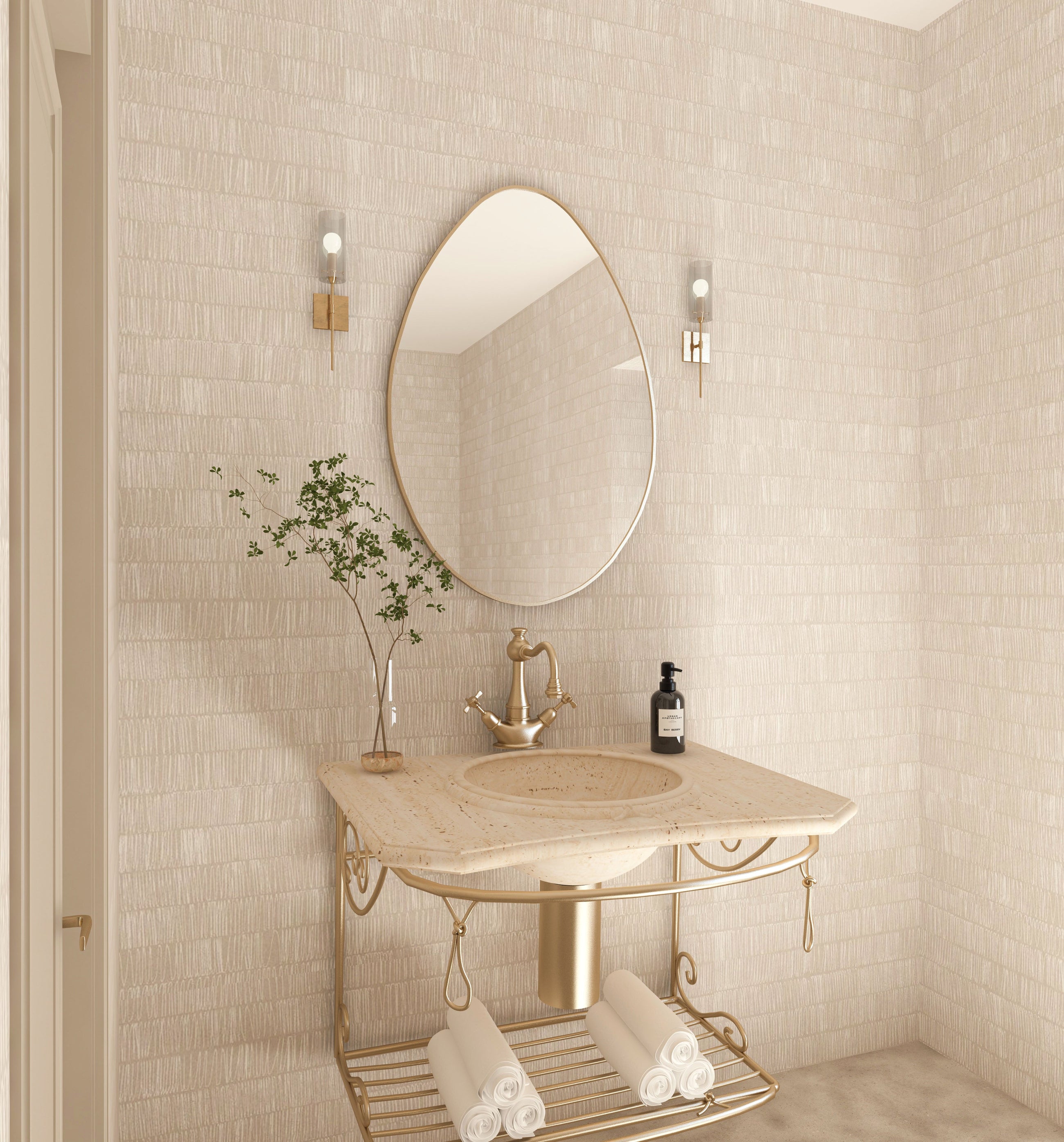 Jupiter Irregular Mirror Asymmetrical Design Led Mirror