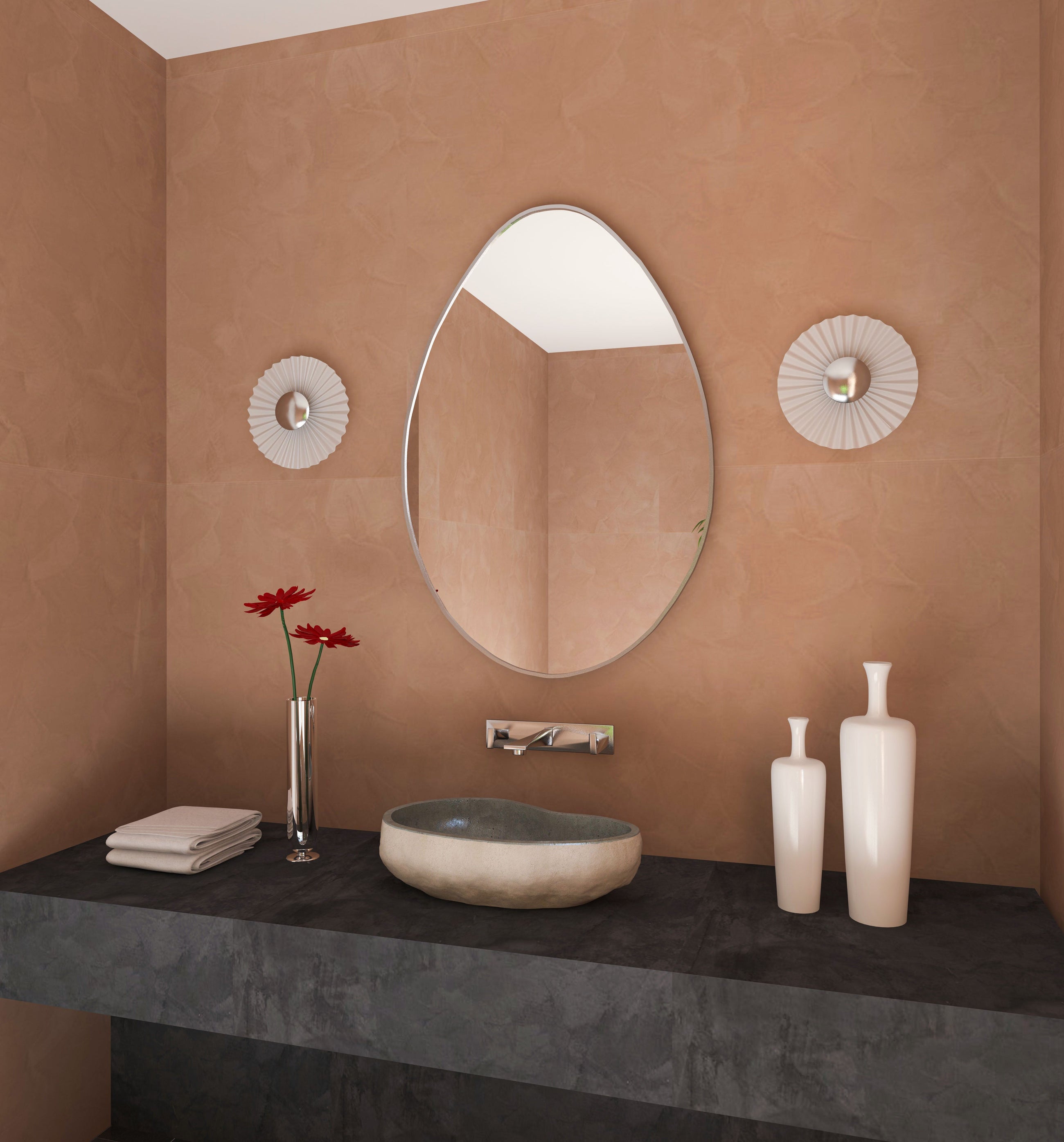 Jupiter Irregular Mirror Asymmetrical Design Led Mirror