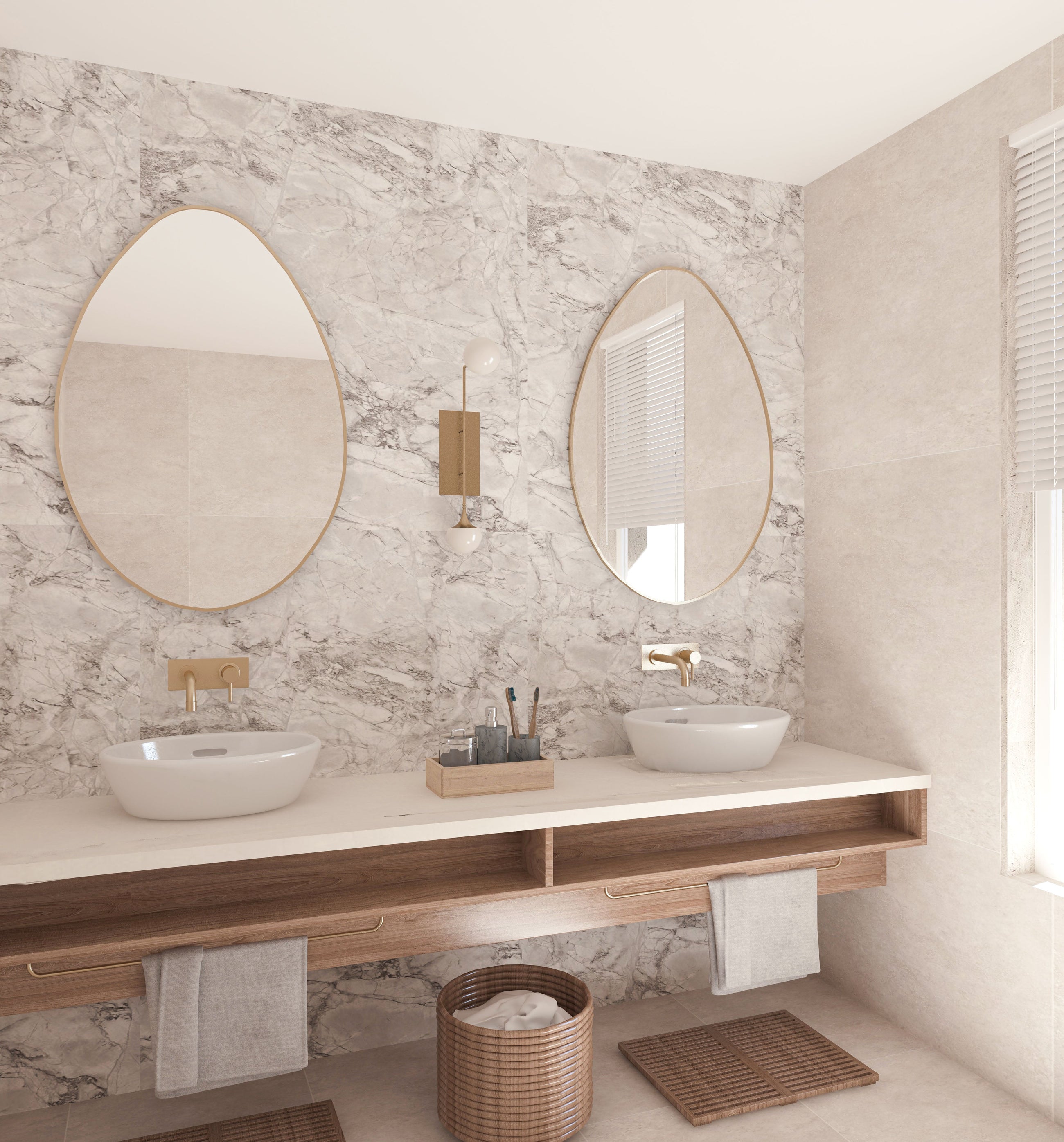 Jupiter Irregular Mirror Asymmetrical Design Led Mirror