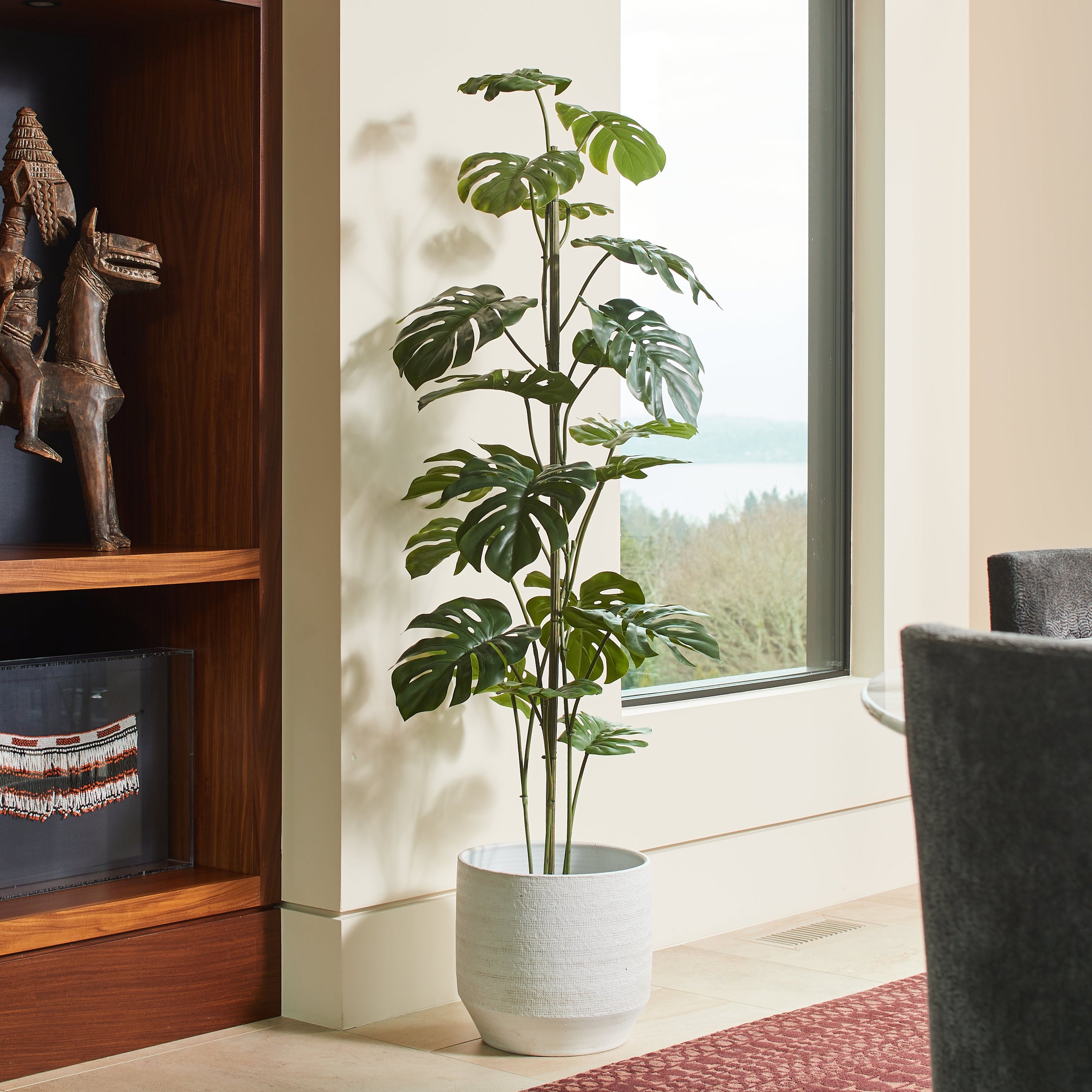 60" Artificial Monstera Tree