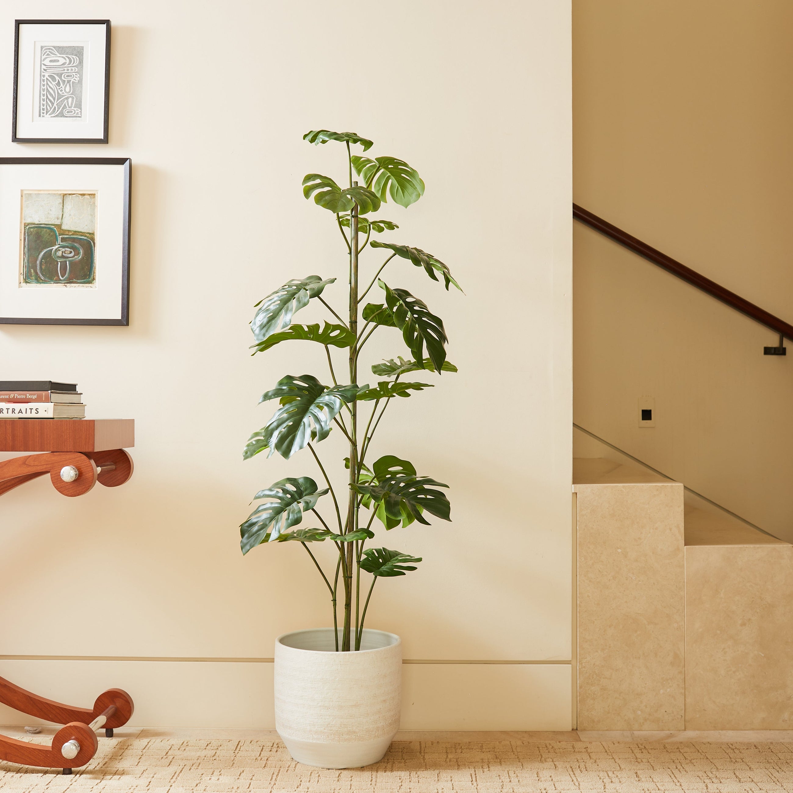 60" Artificial Monstera Tree