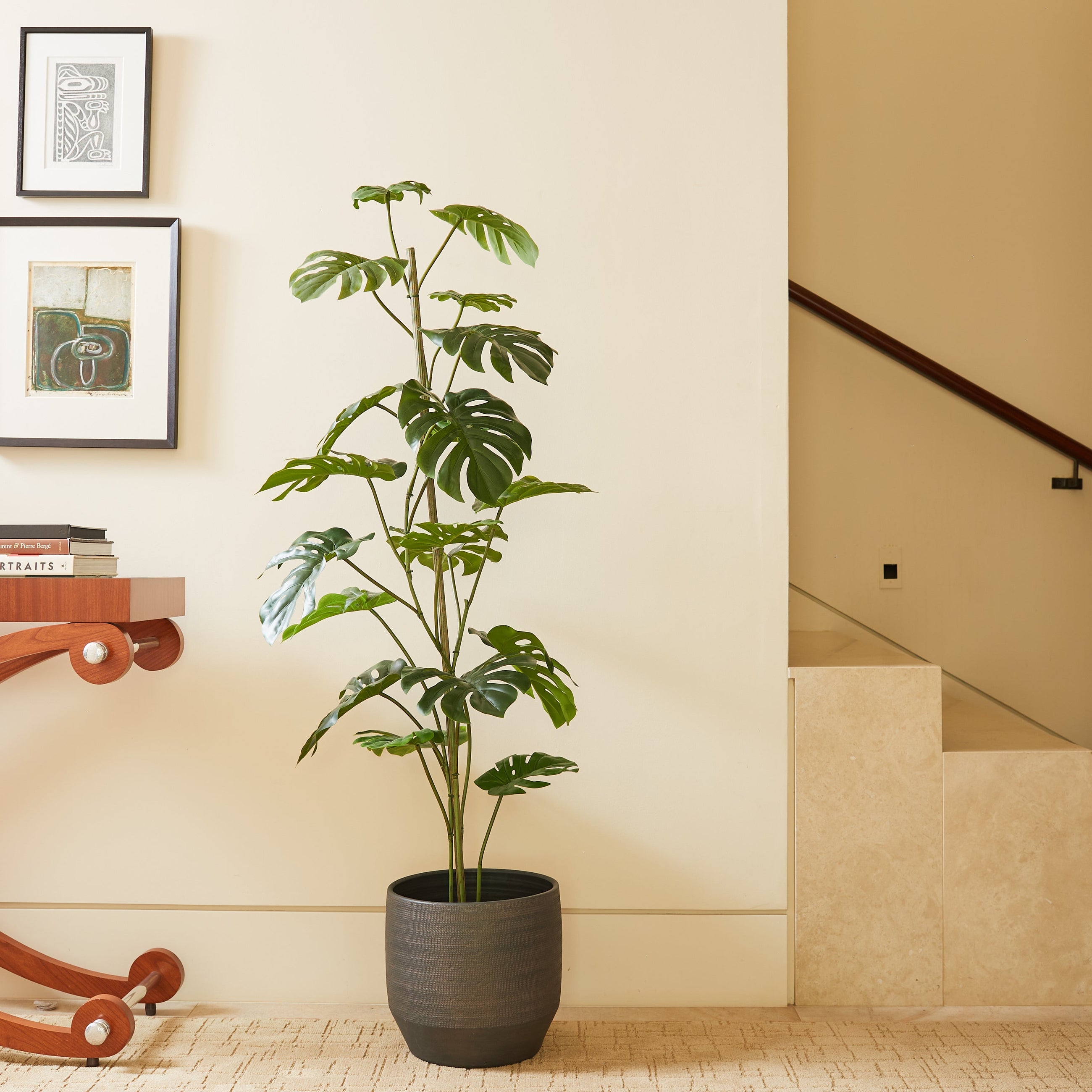 60" Artificial Monstera Tree