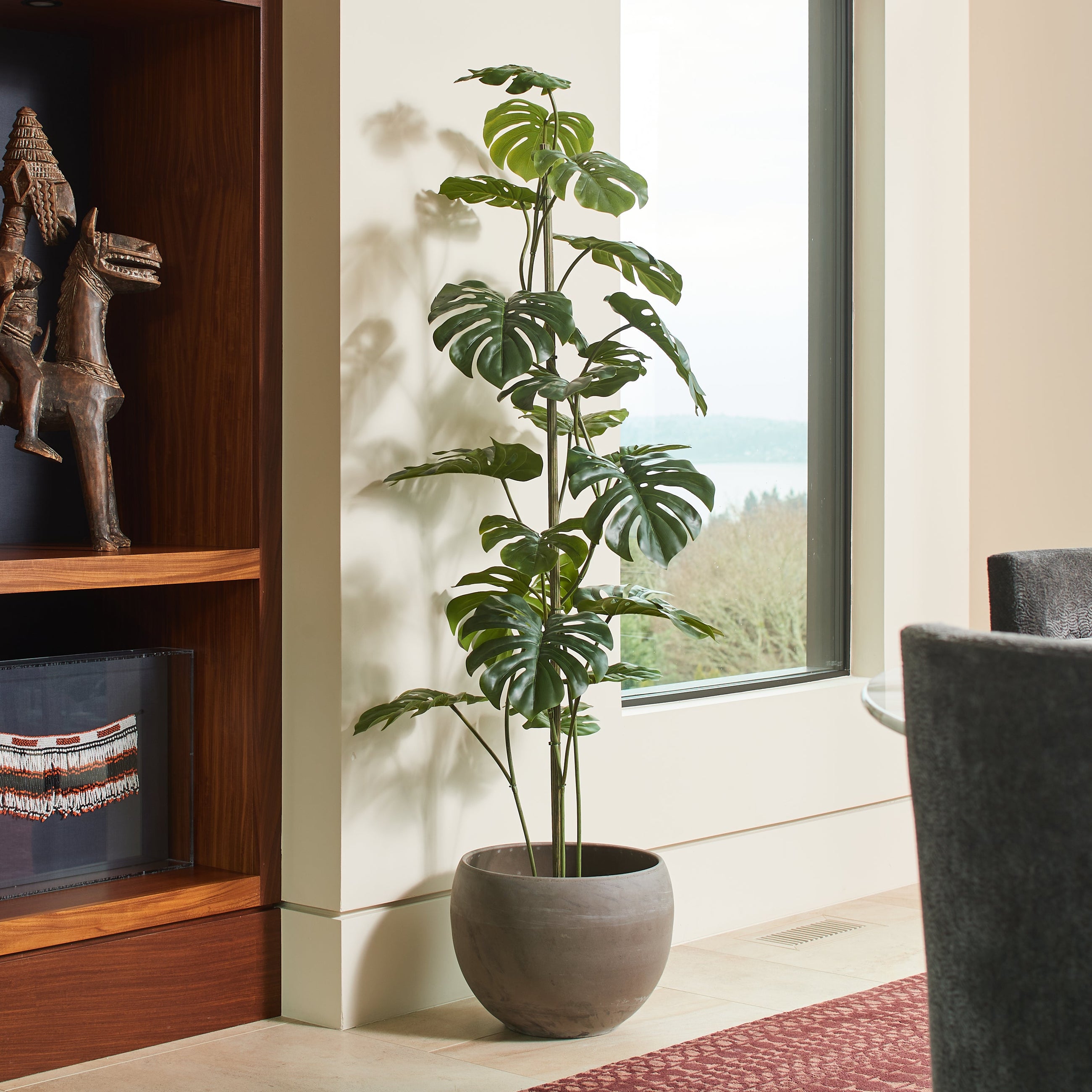 60" Artificial Monstera Tree