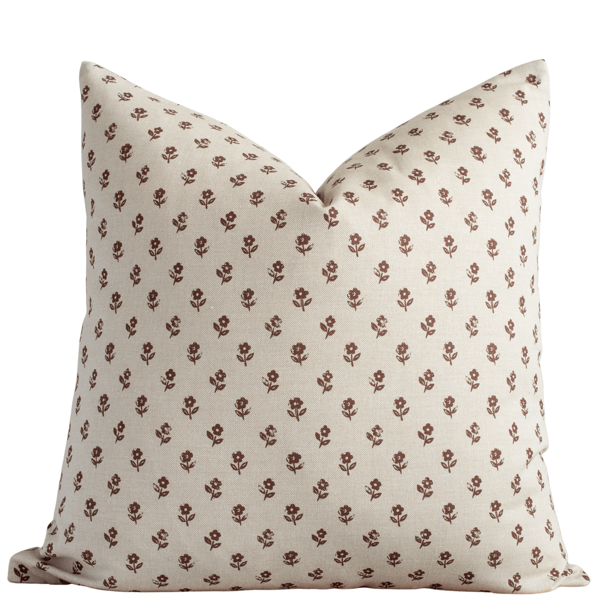 Pippa brown floral pillow cover from the Ashford set
