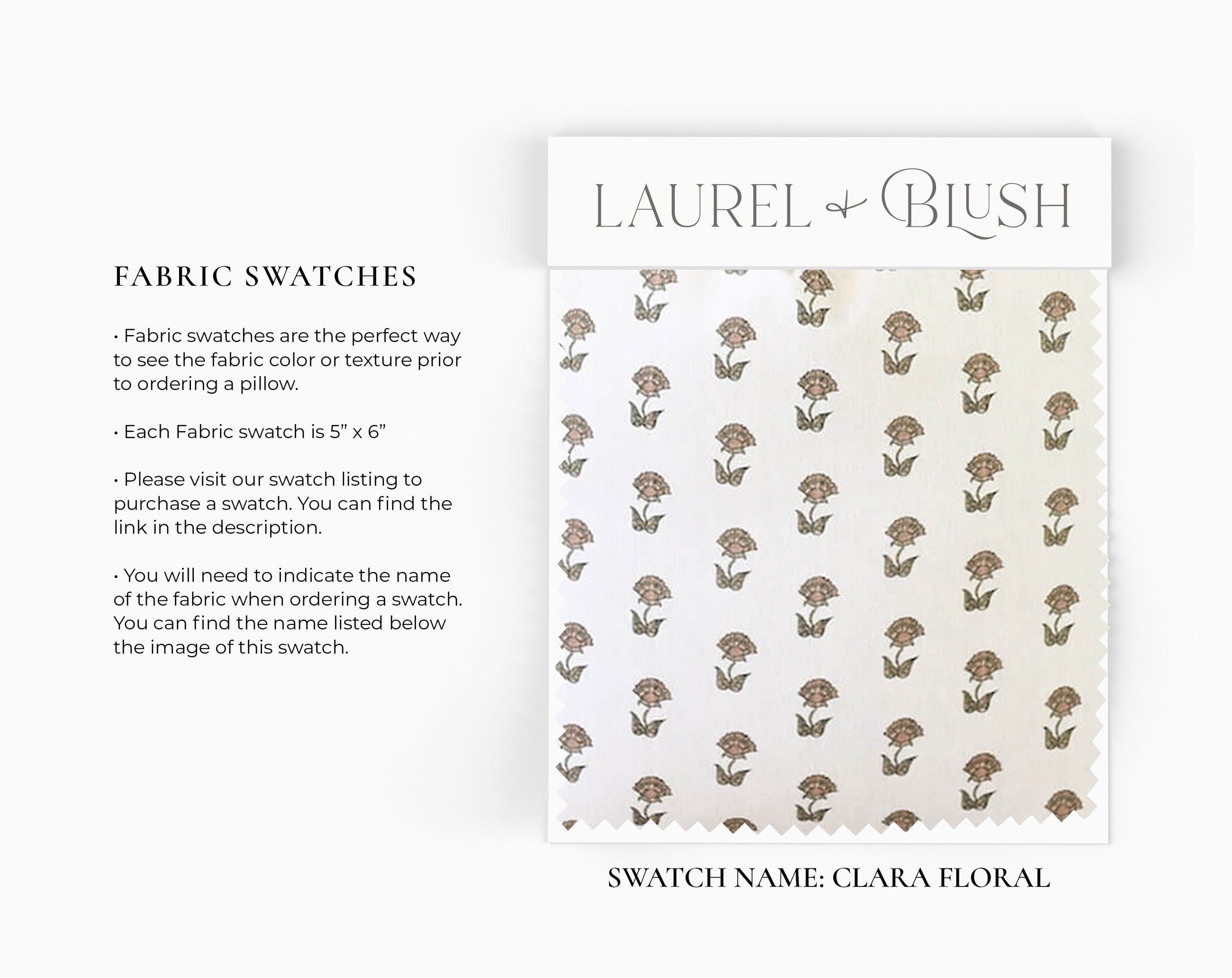 Clara Floral Throw Pillow