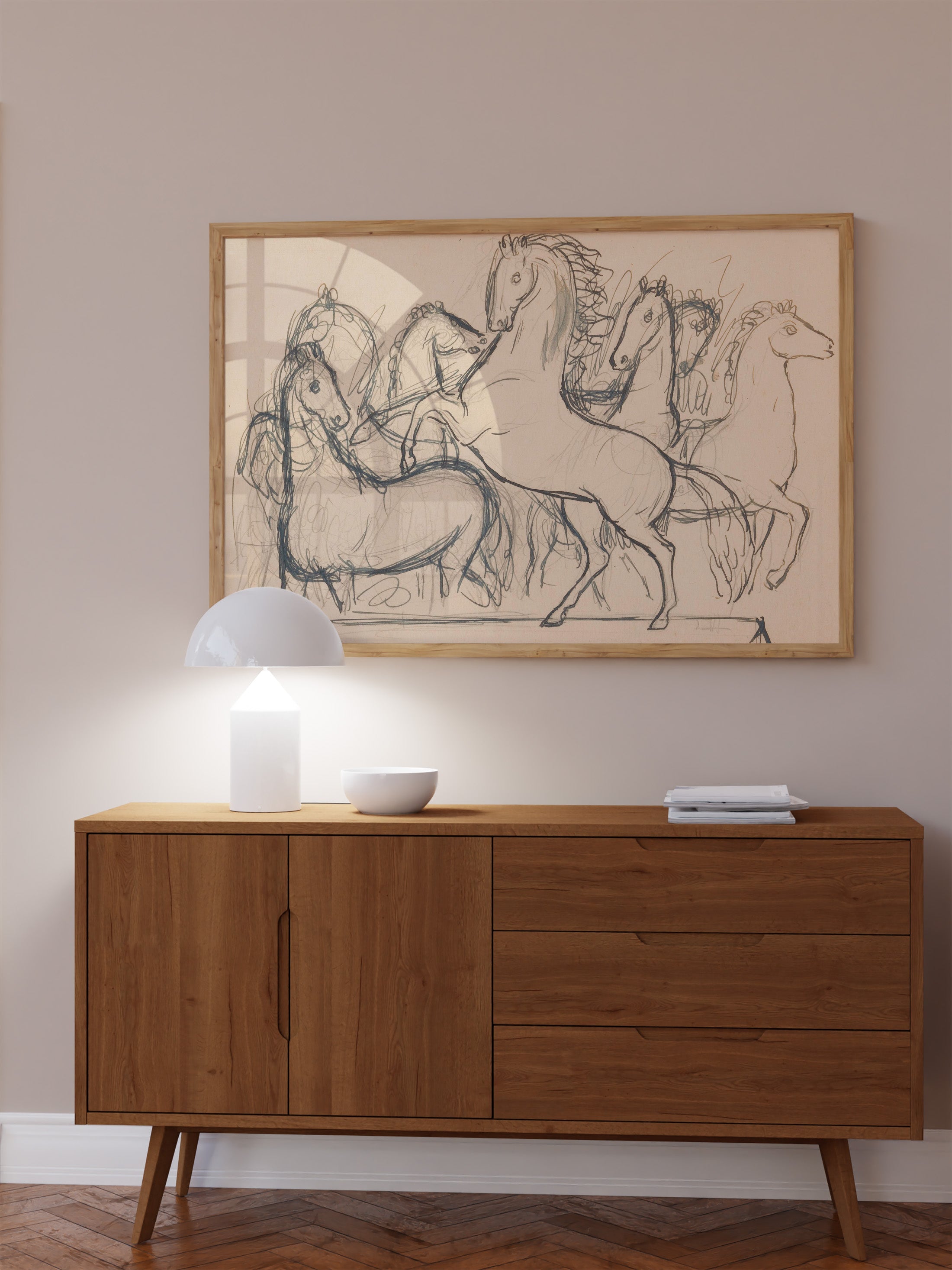 Charcoal Horses II