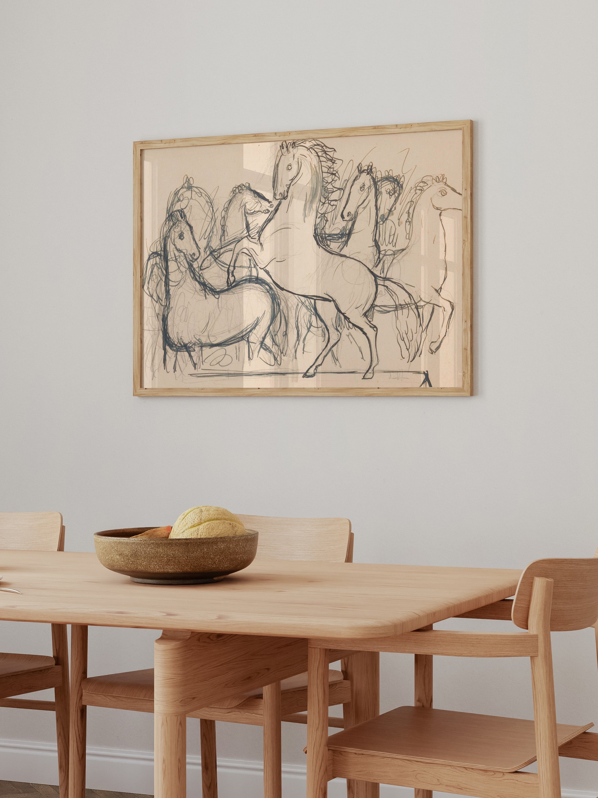 Charcoal Horses II