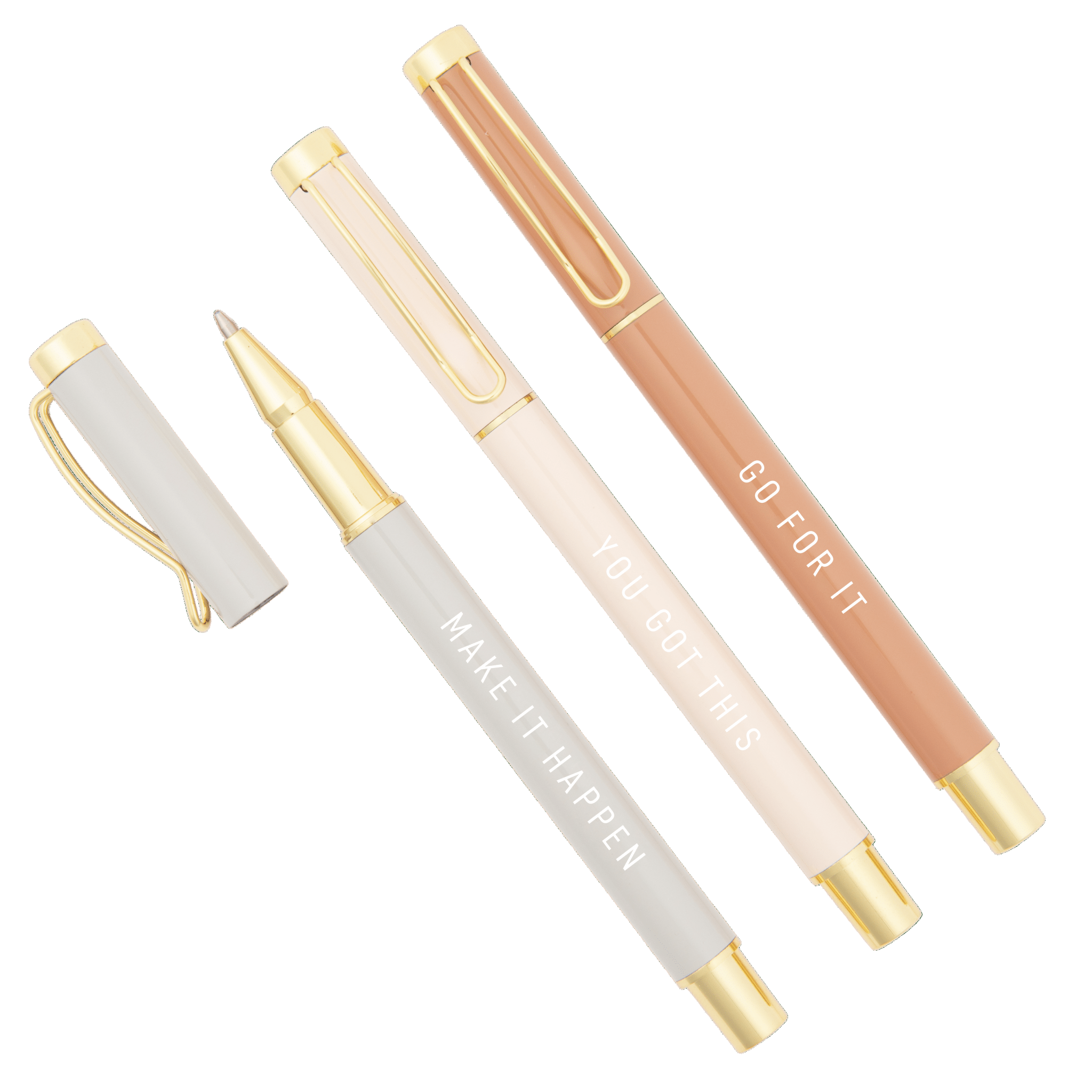You Got This motivational metal pen set in 3 colors