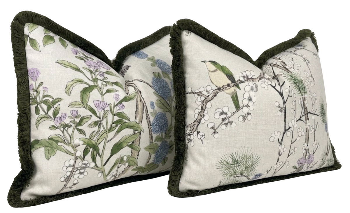 12x20, Katsura Floral Pillow Cover in Lavender Natural
