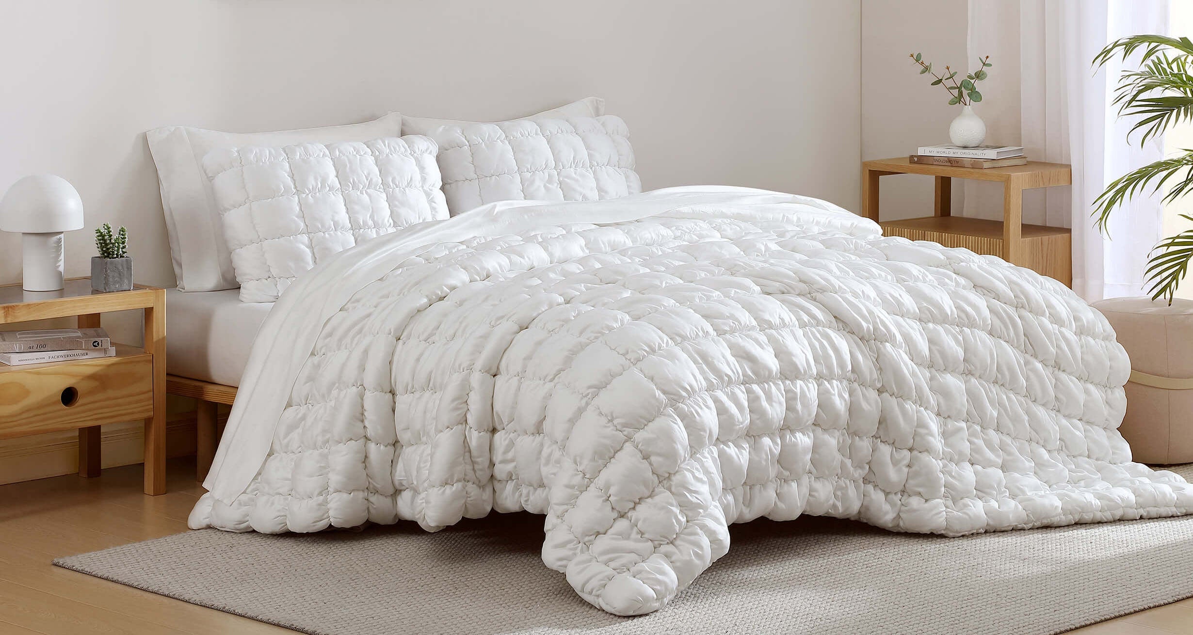 Silky Lyocell Puff Sham Set