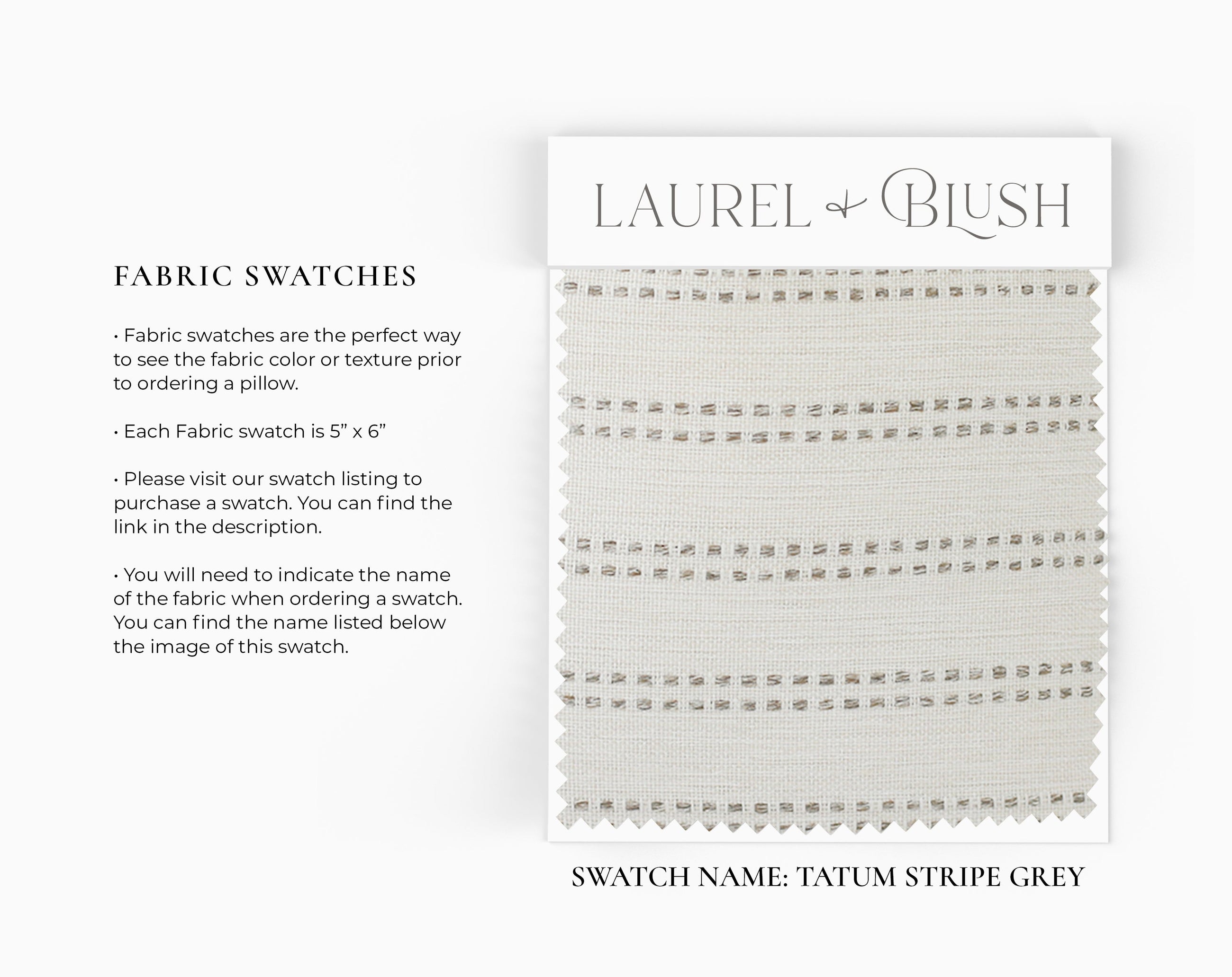 Tatum Stripe Grey Throw Pillow