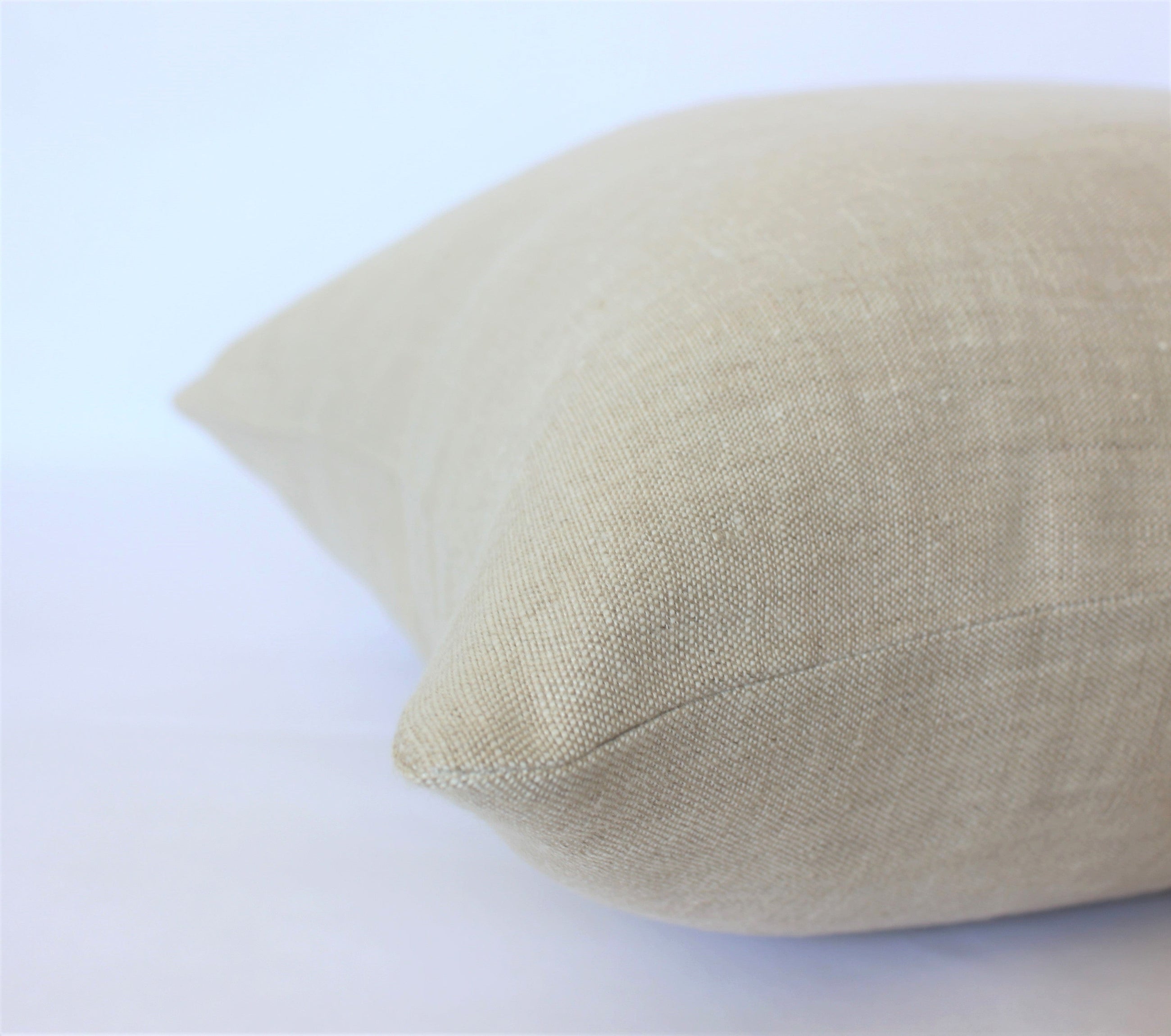 Oatmeal Linen Pillow Cover
