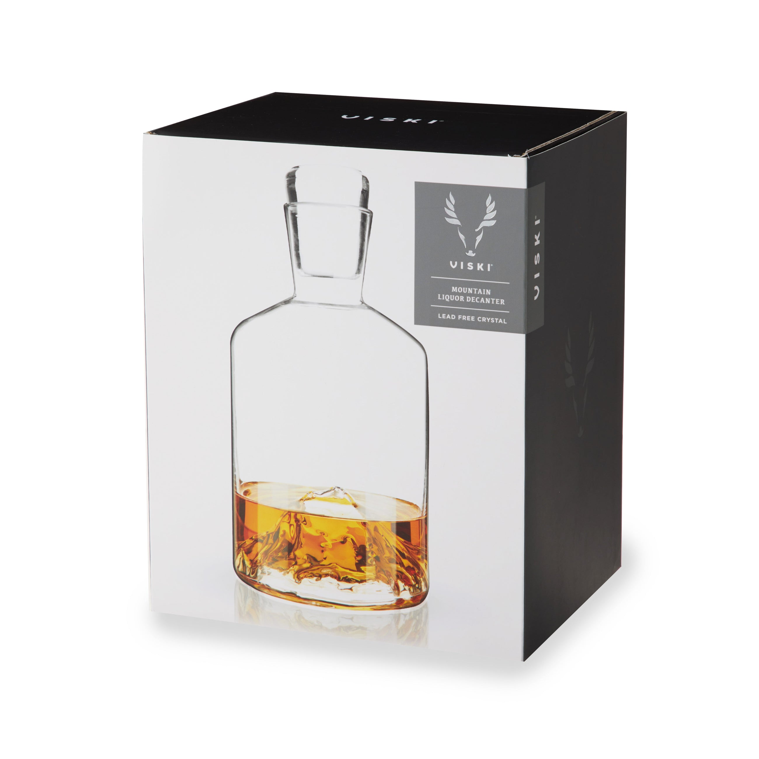 Mountain Crystal Liquor Decanter – Hand-Blown Lead-Free Crystal