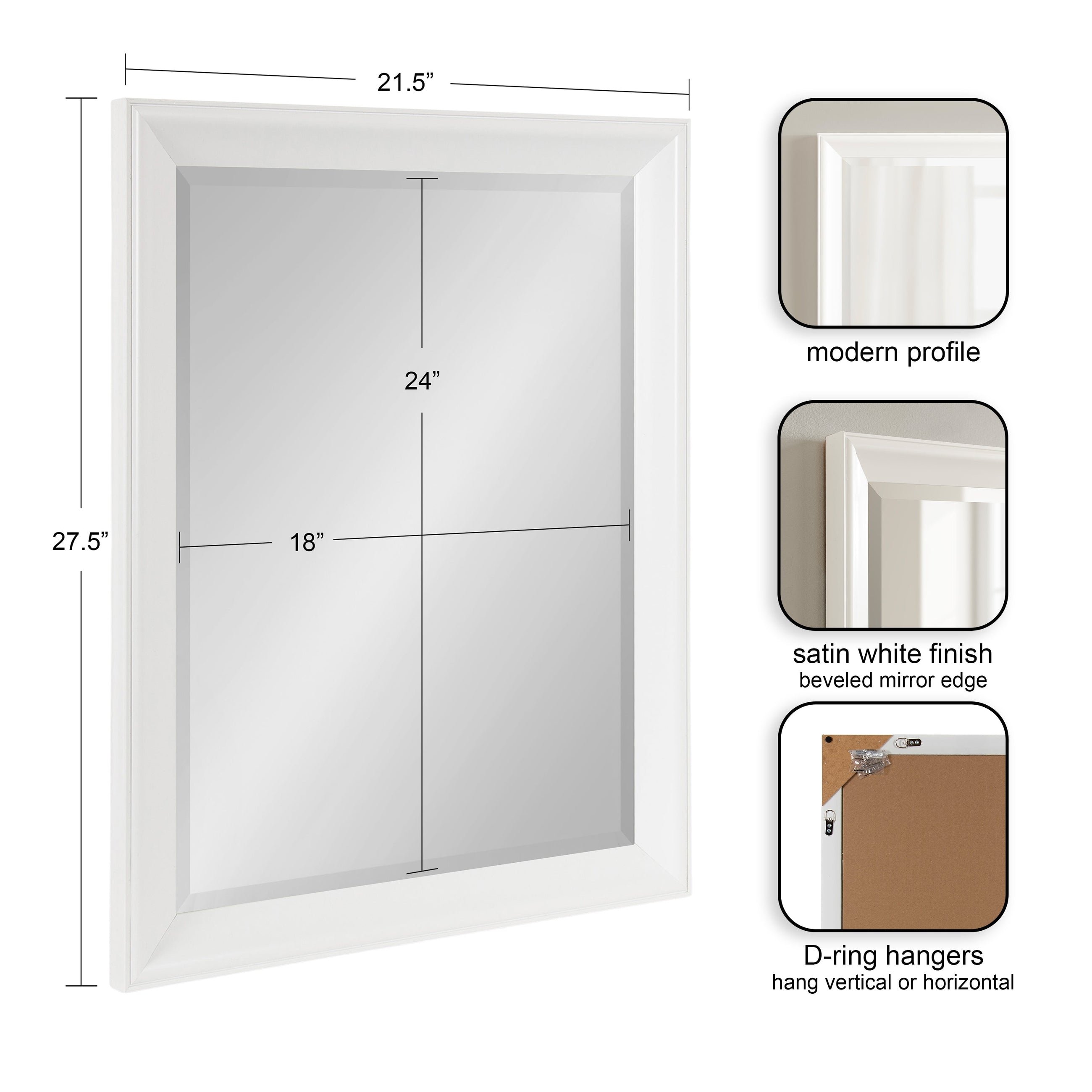 Kalla Rectangle Bathroom Wall Mirror