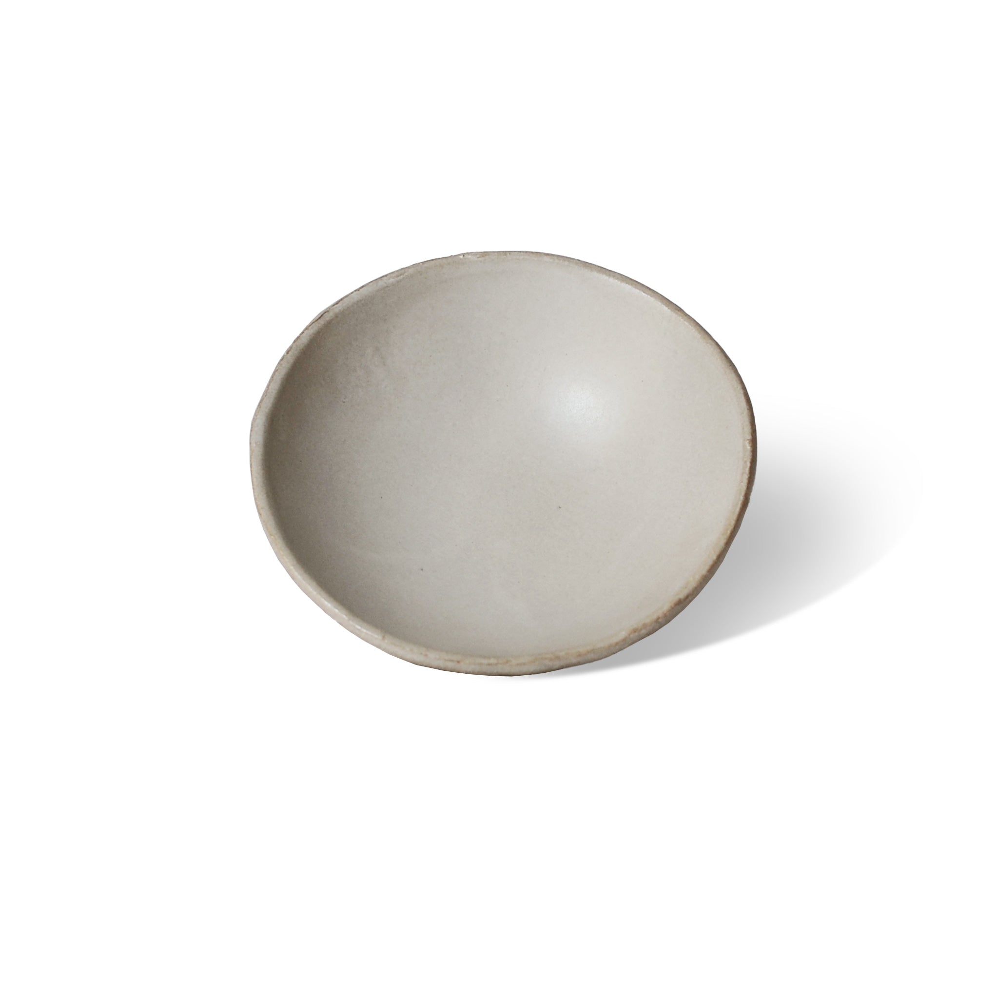 Light grey ceramic incense bowl by ATMA Ceramics