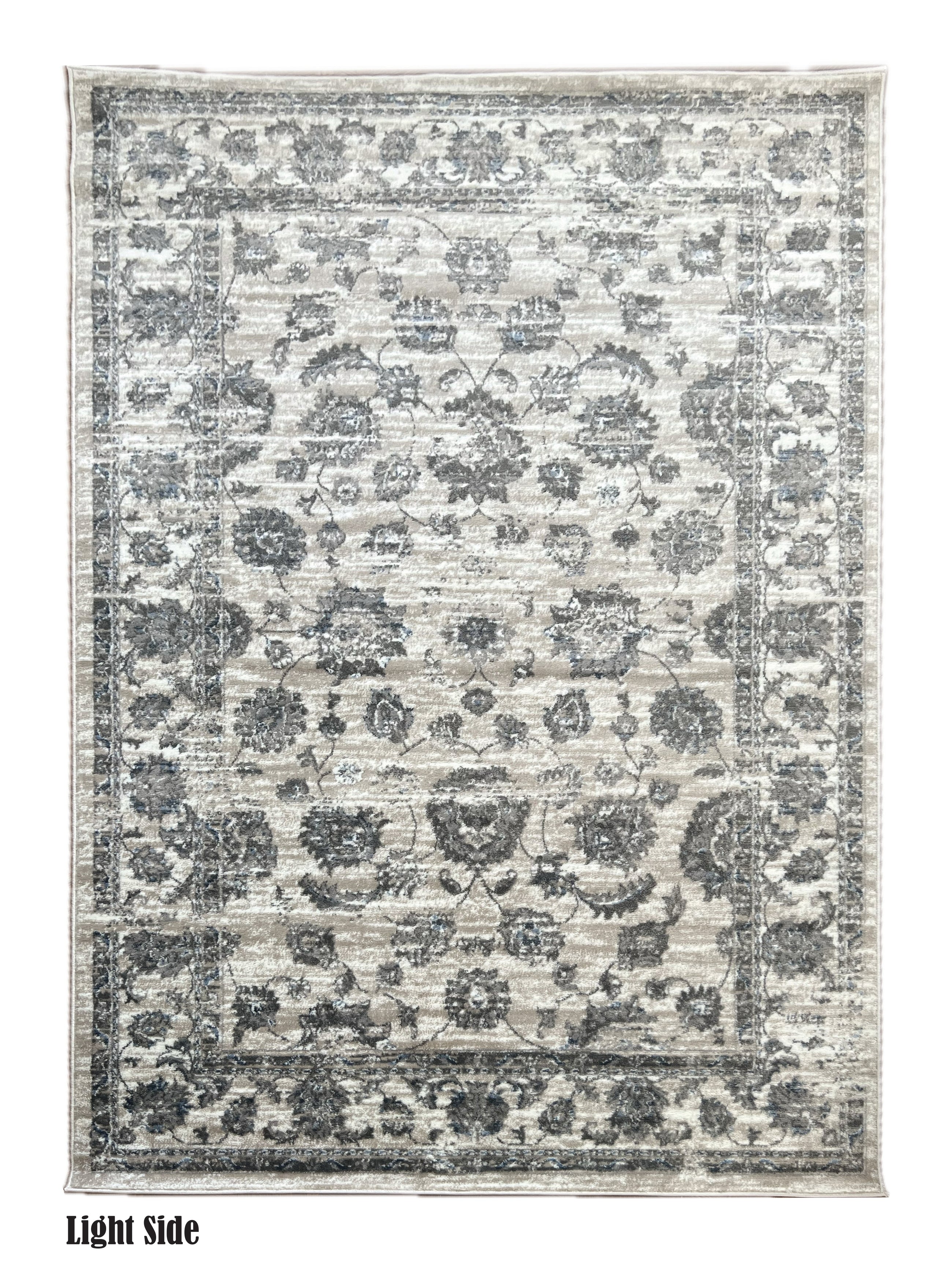 ROY's Home Flower Garden Design Area Rugs, Vintage Effect Lines
