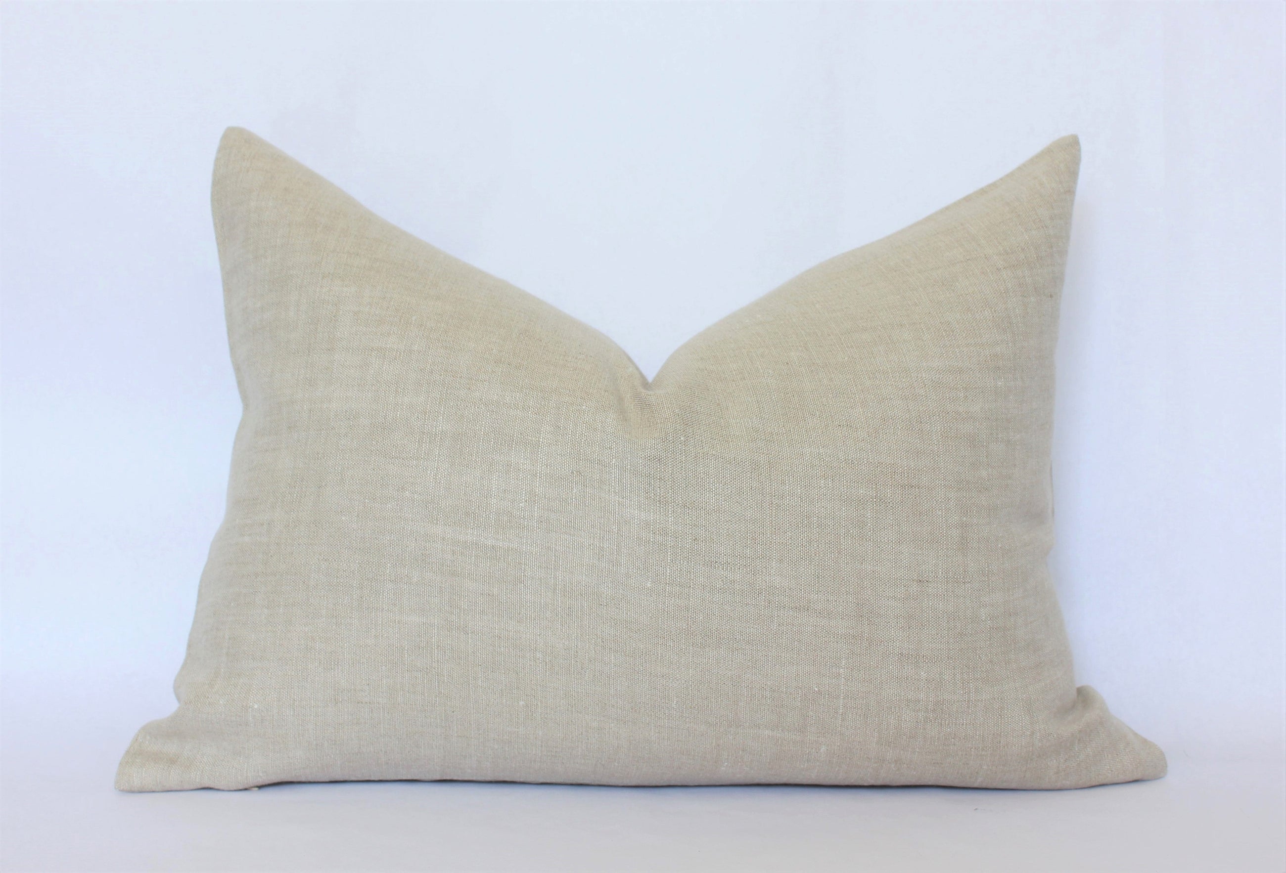 Oatmeal Linen Pillow Cover
