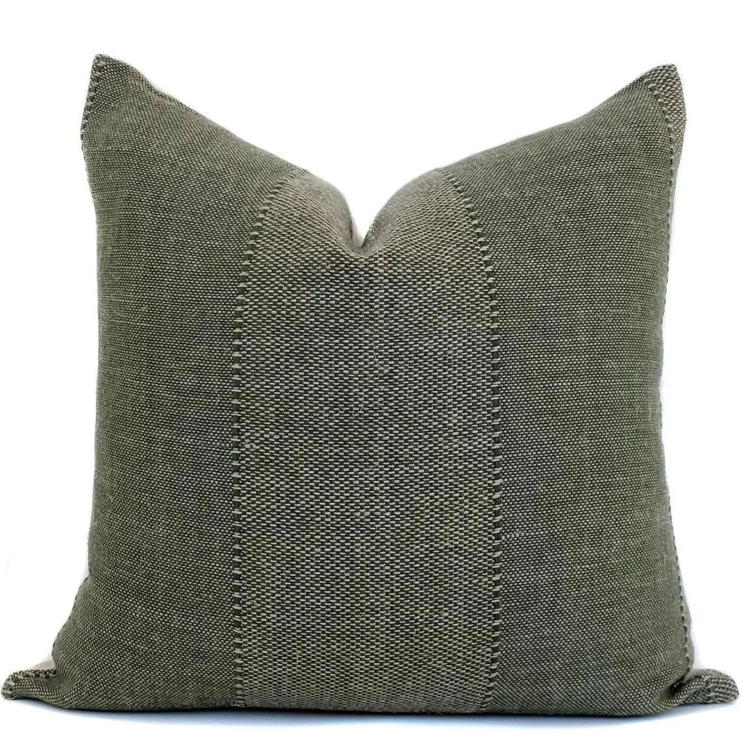 Verona Designer Pillow Cover | Olive | ONE AFFIRMATION