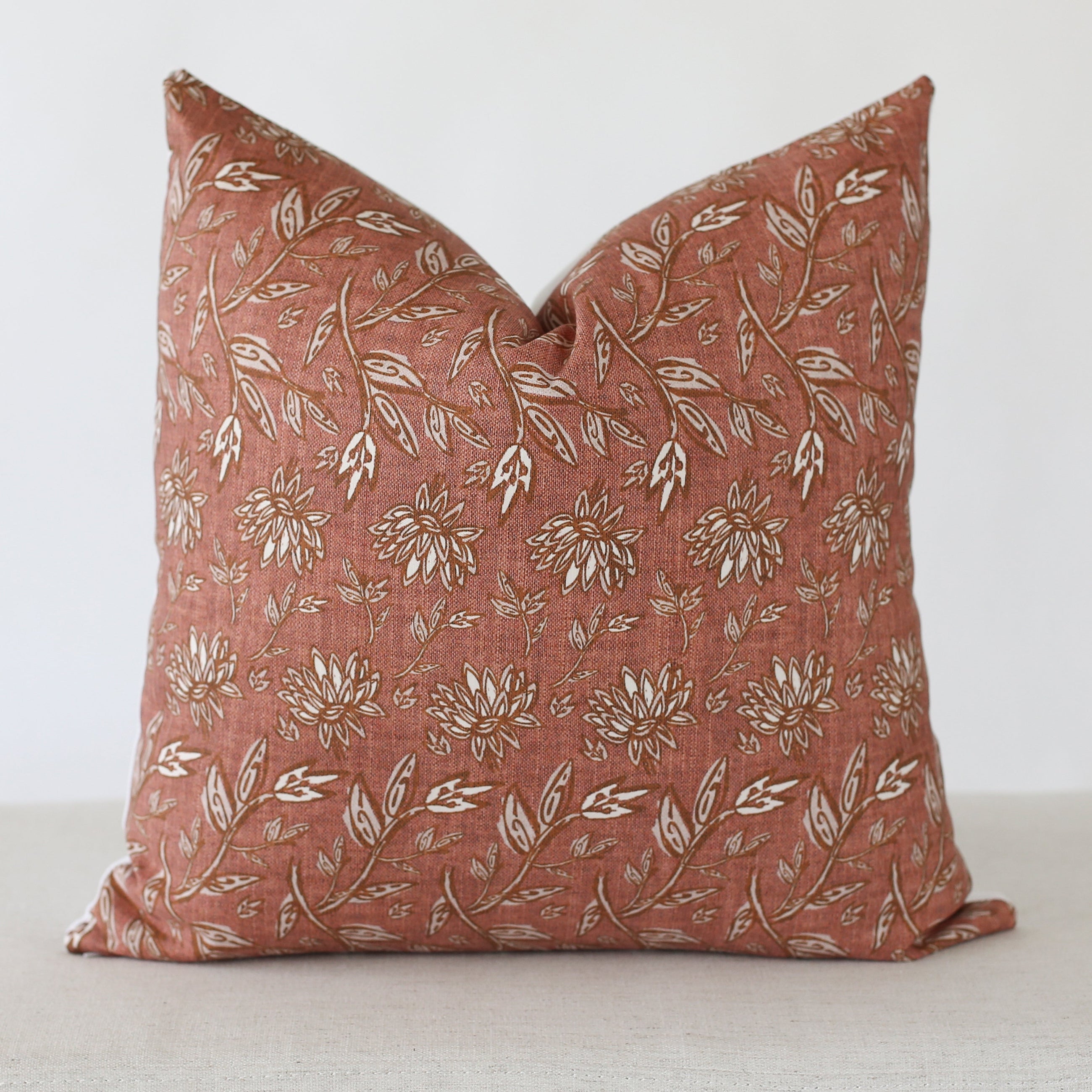 Terracotta Throw Pillow