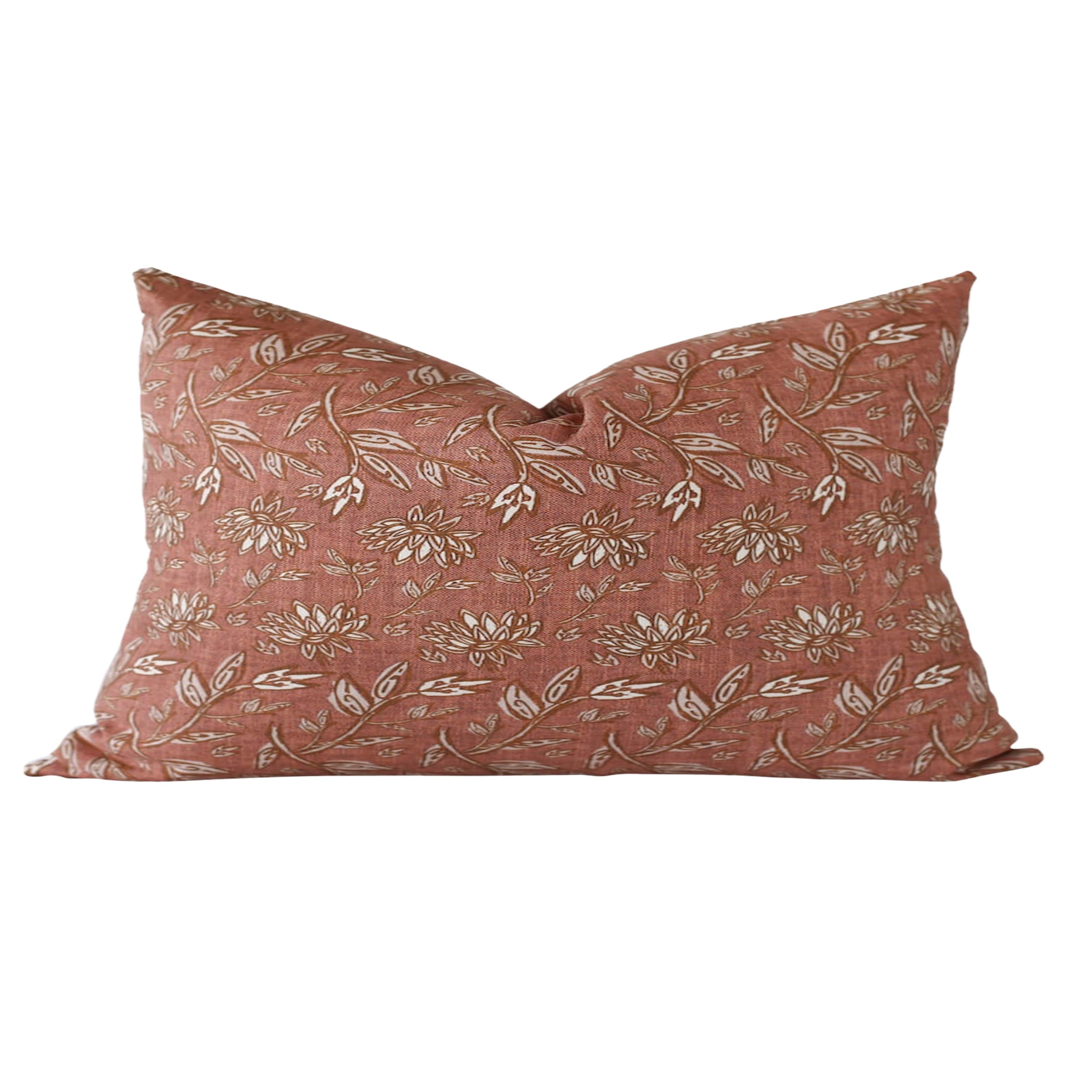 Terracotta Throw Pillow