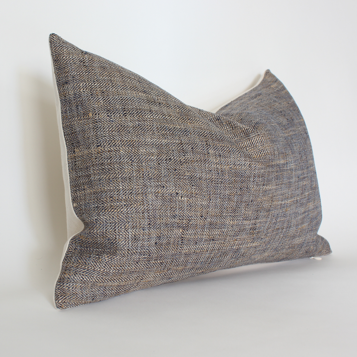 Dante brown textured solid pillow cover, view 7