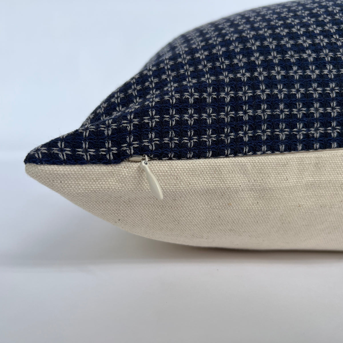 Blue Woven Pillow Cover ONE AFFIRMATION