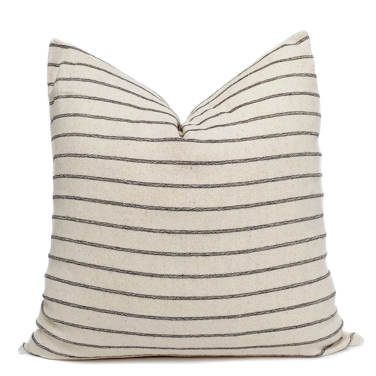 Sydney Stripe Pillow Cover Black + Cream ONE AFFIRMATION