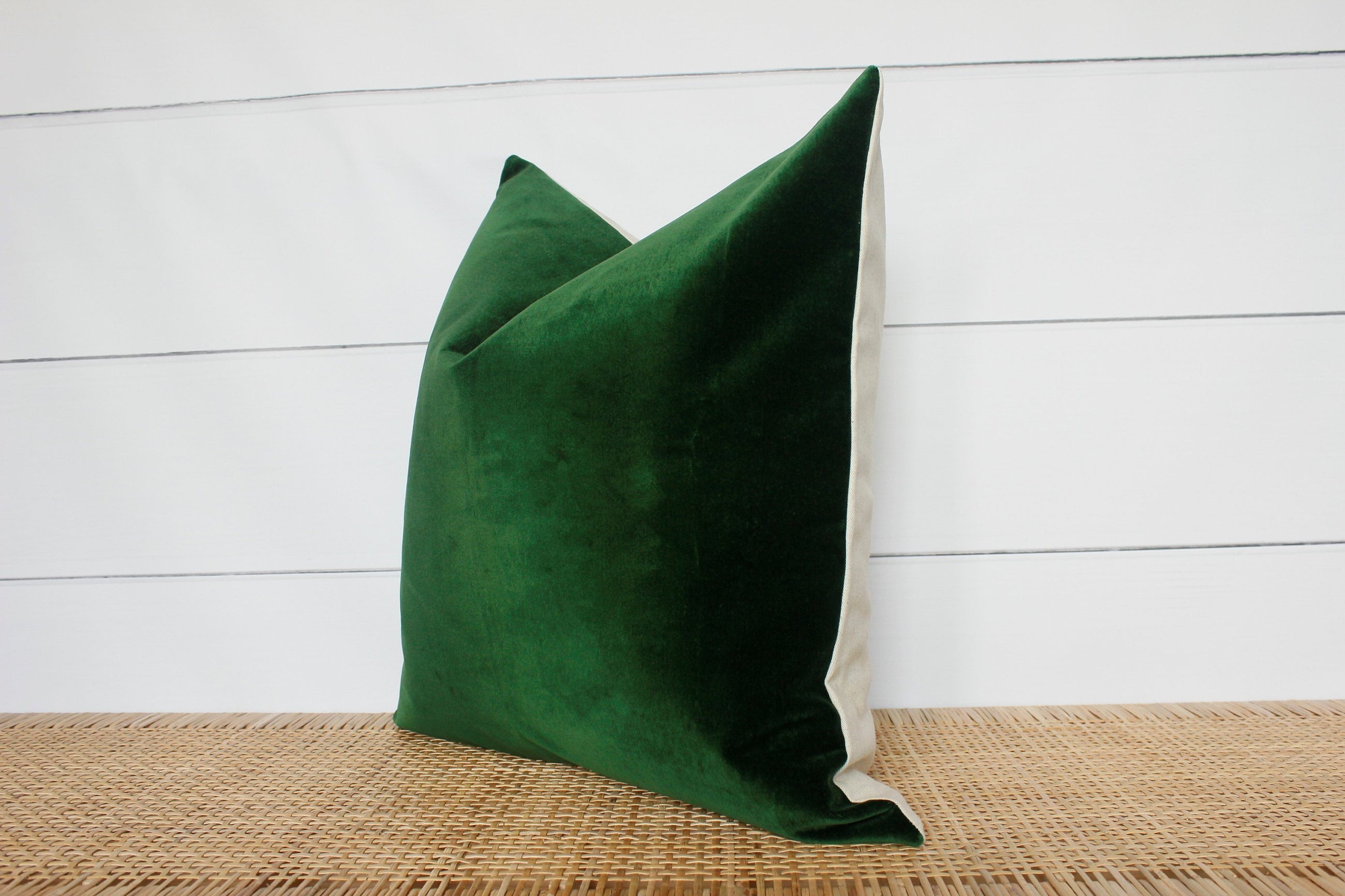 Emerald Green Velvet Pillow Cover
