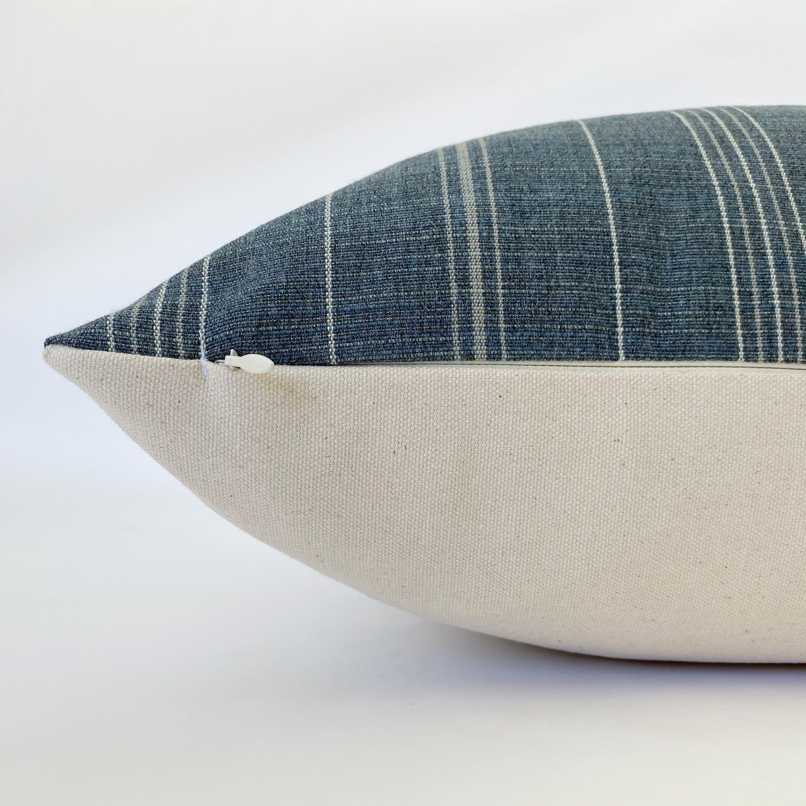 Sutton Stripe Designer Pillow Cover | Gunmetal