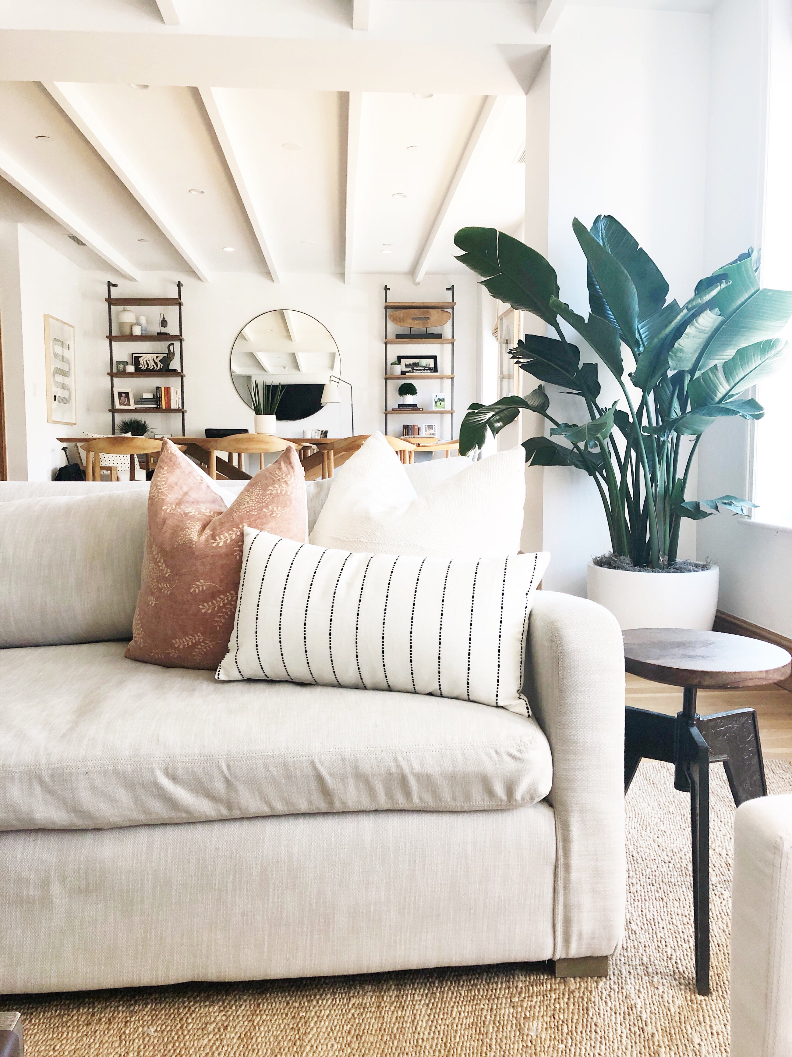 Vintage Rust Floral Pillow Cover