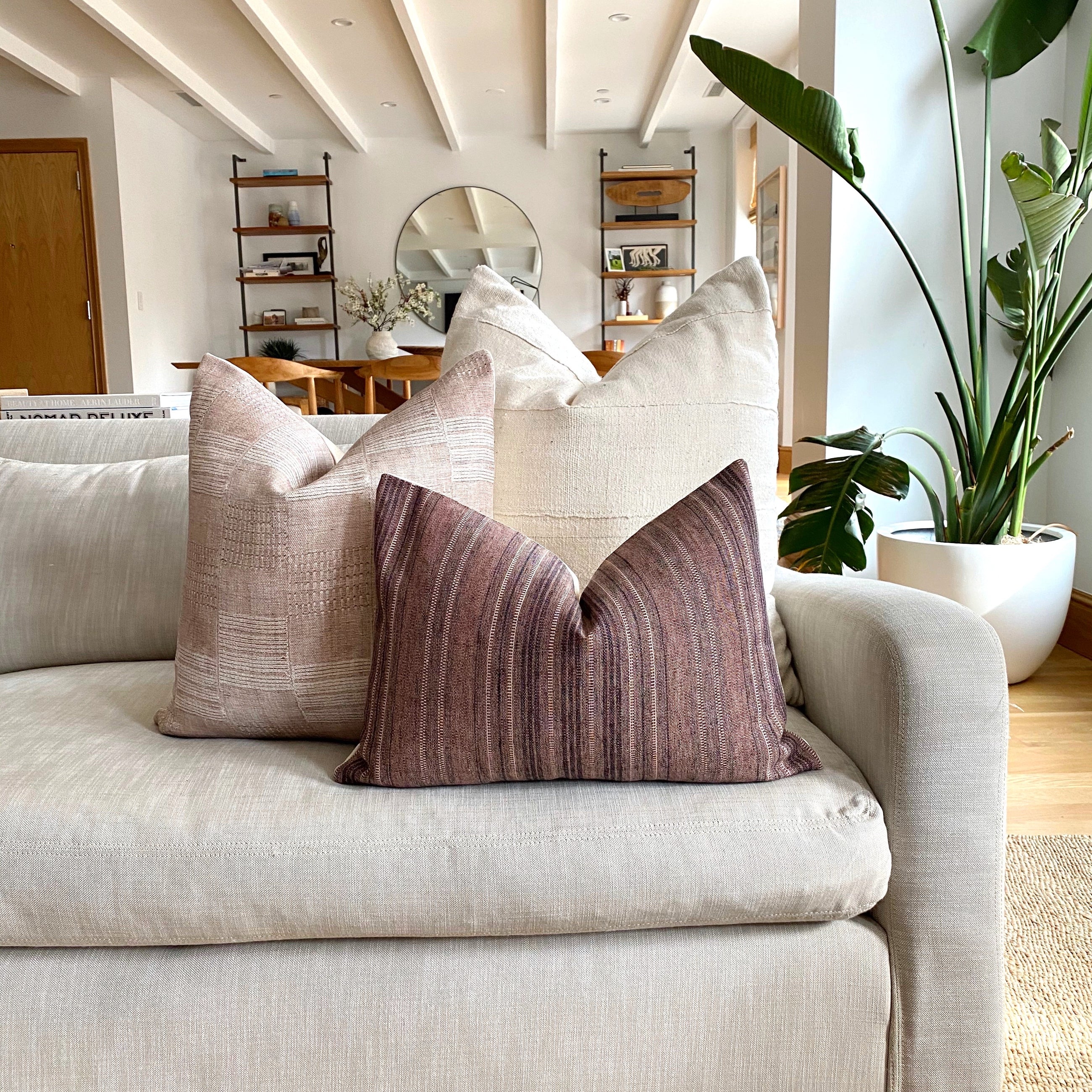 Caspian Designer Pillow Cover | Berry