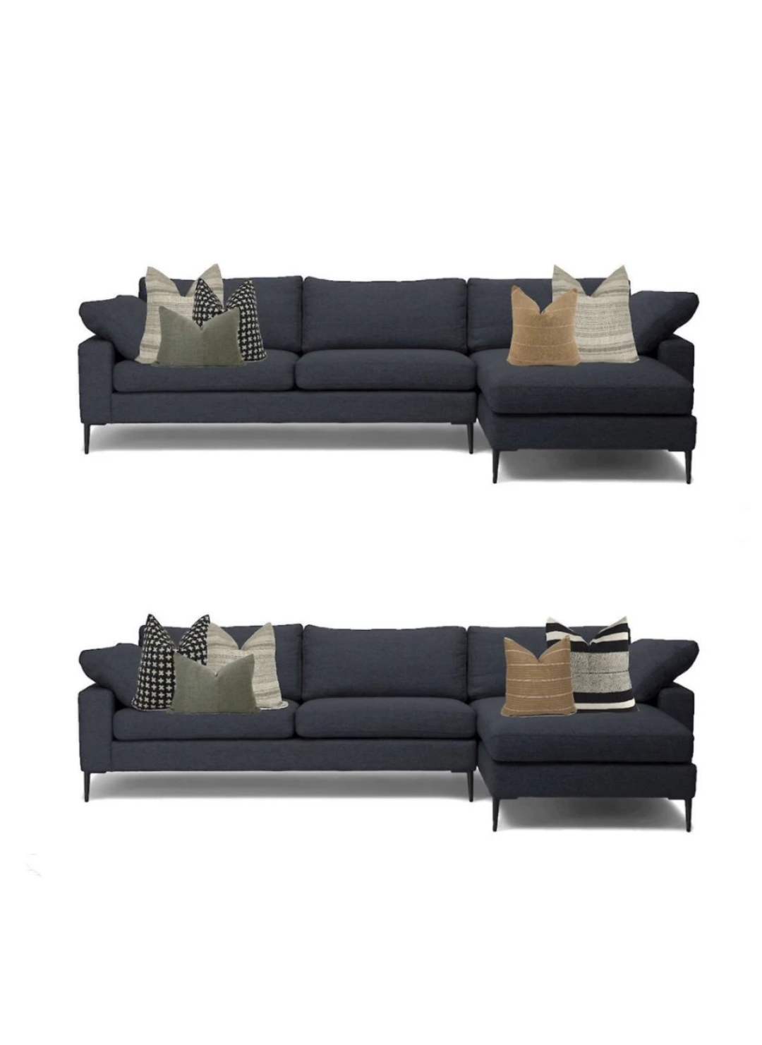 How to Style a Dark Sofa with Pillows