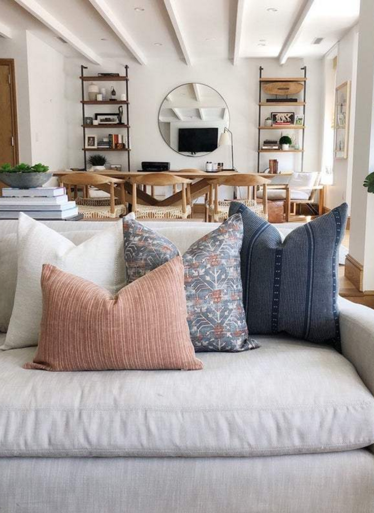 How to Style A Light Colored Sofa