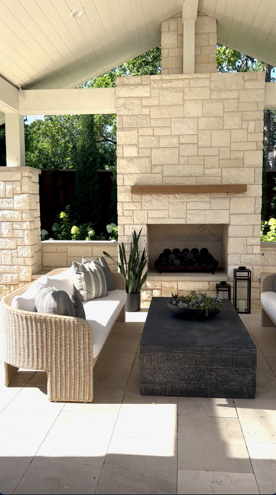 Outdoor patio sofa couch pillows 