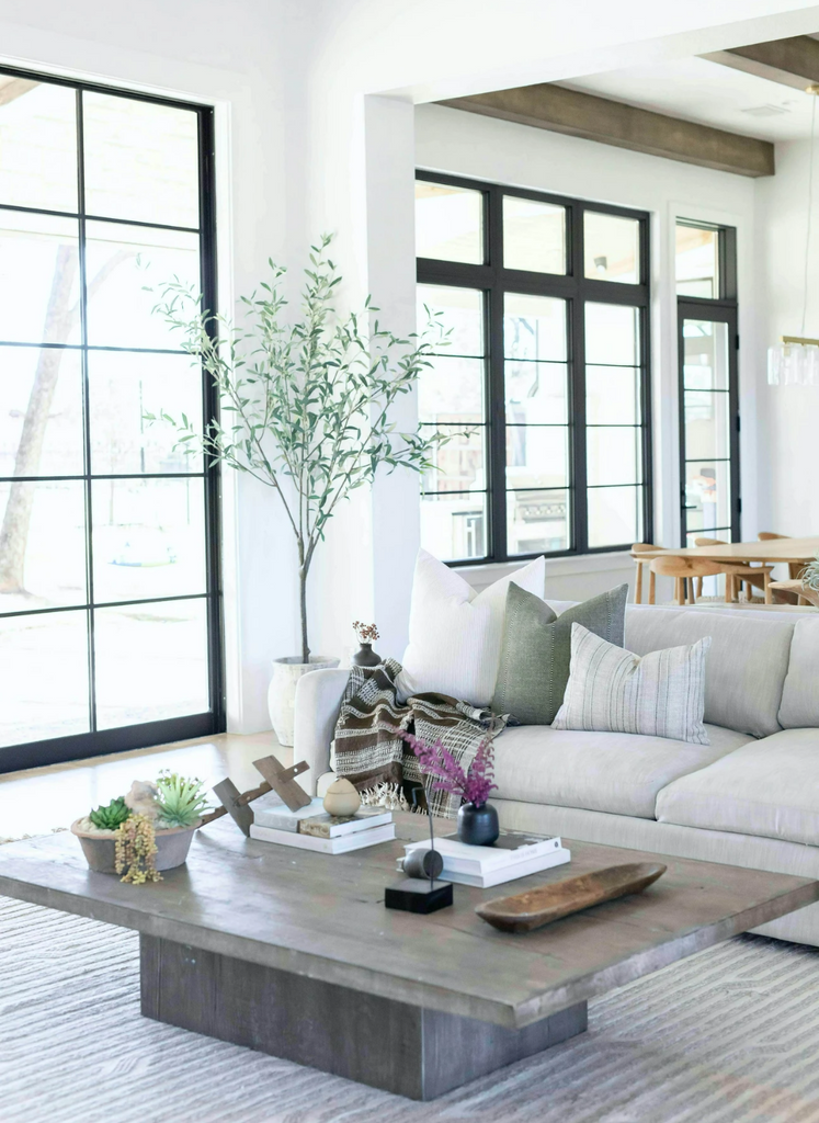When and How To Mix Fabrics in a Living Room