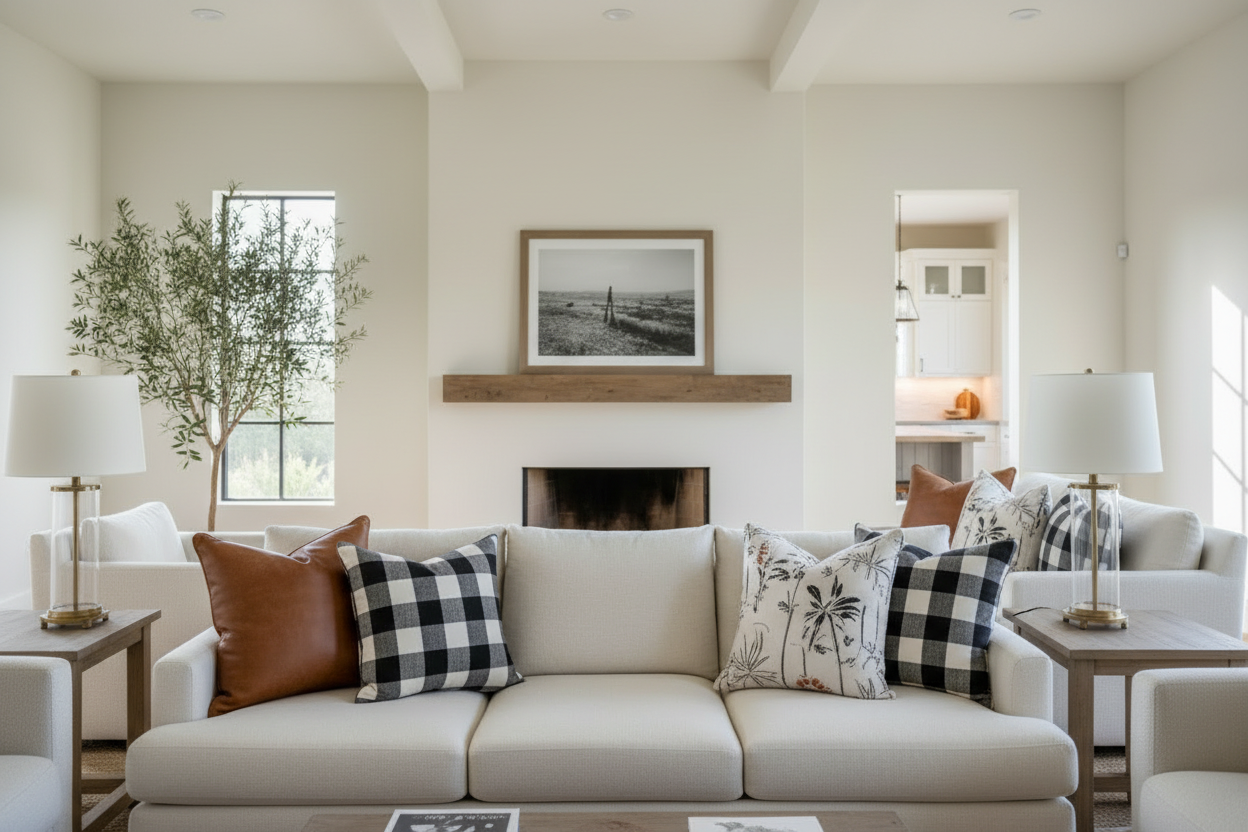 Farmhouse Throw Pillows: A Designer's Styling Guide + Covers