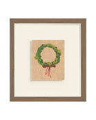 Wreath IV watercolor holiday wreath art print