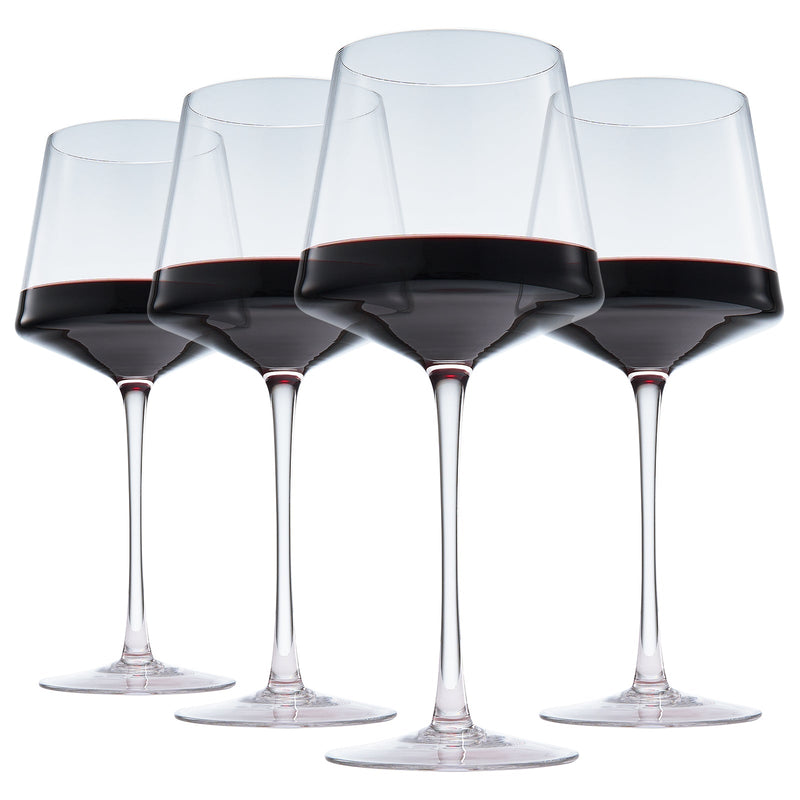 Classica Stemmed Wine Glasses set of 4 on dining table