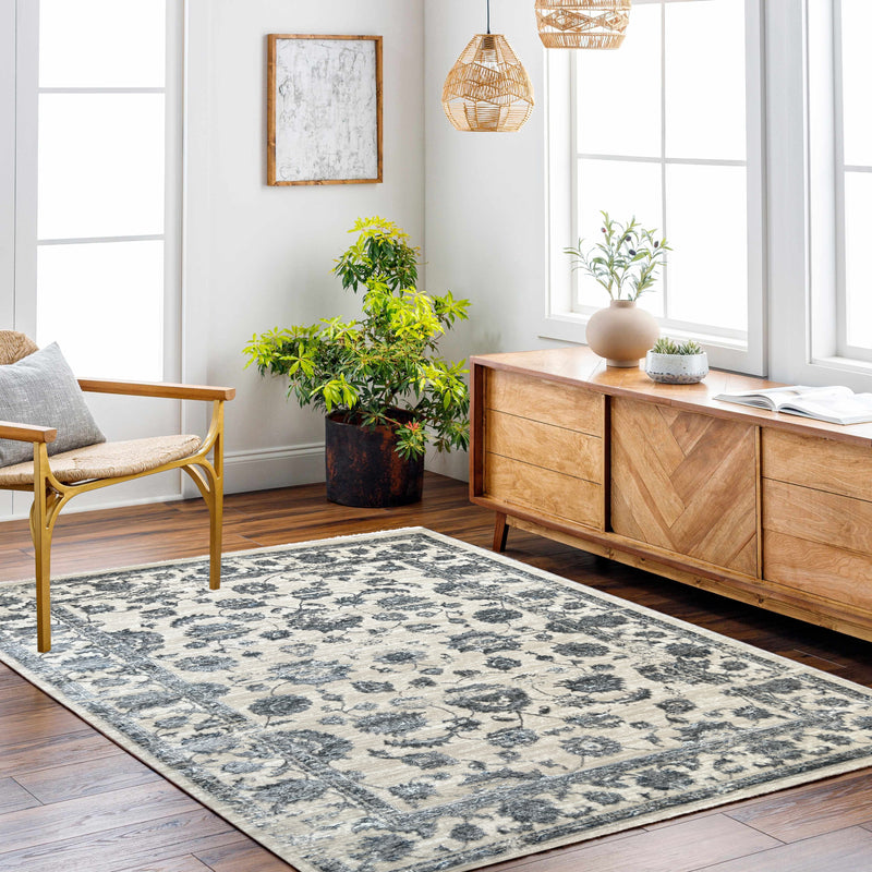 ROY's Home High&Low Area Rugs,Vintage Flower Garden Design, Shiny Effect Colors