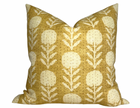 Zinnia Pillow Cover in Goldenrod, McLaurin + Piercy Textiles