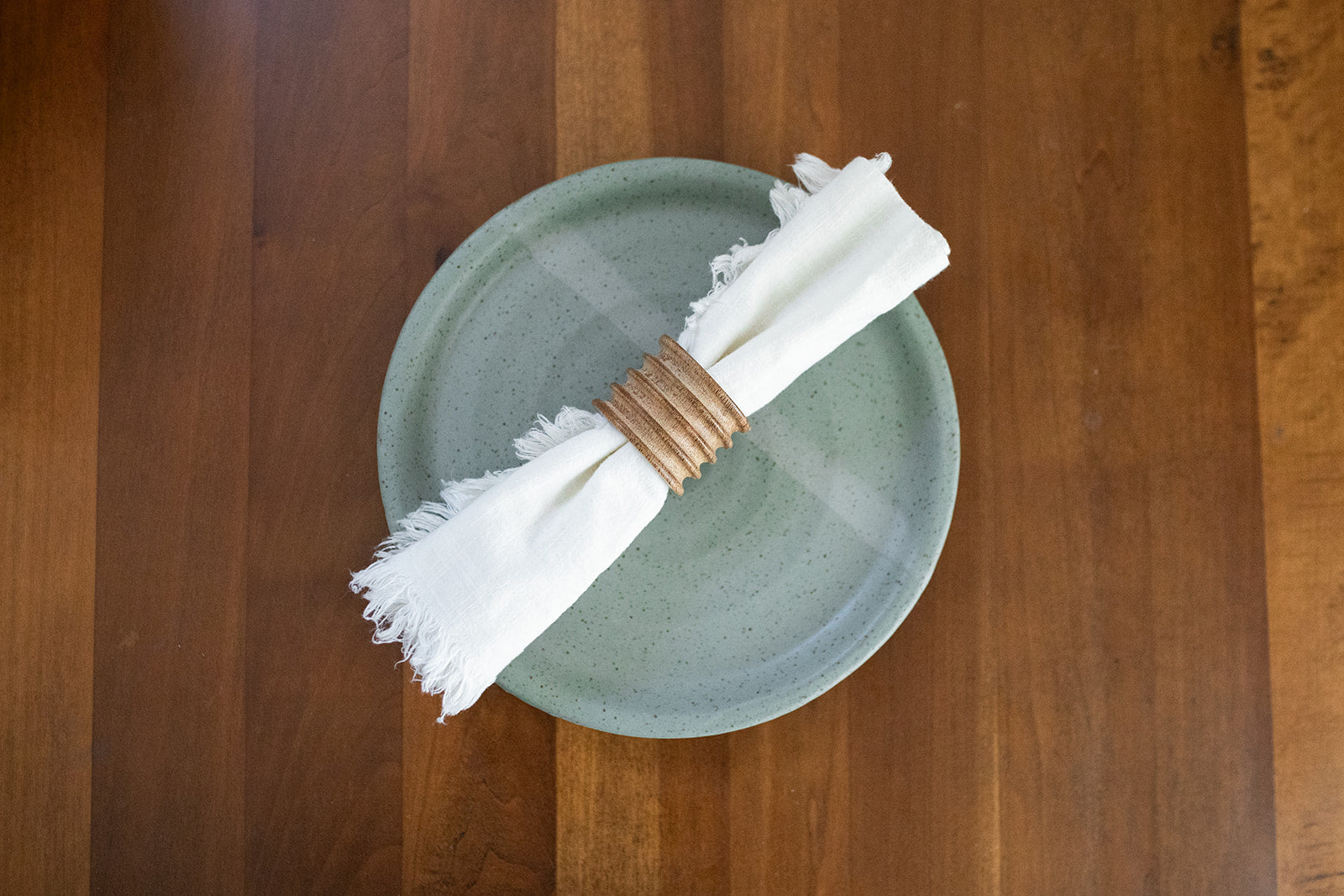 Classic handmade plate for casual or formal meals