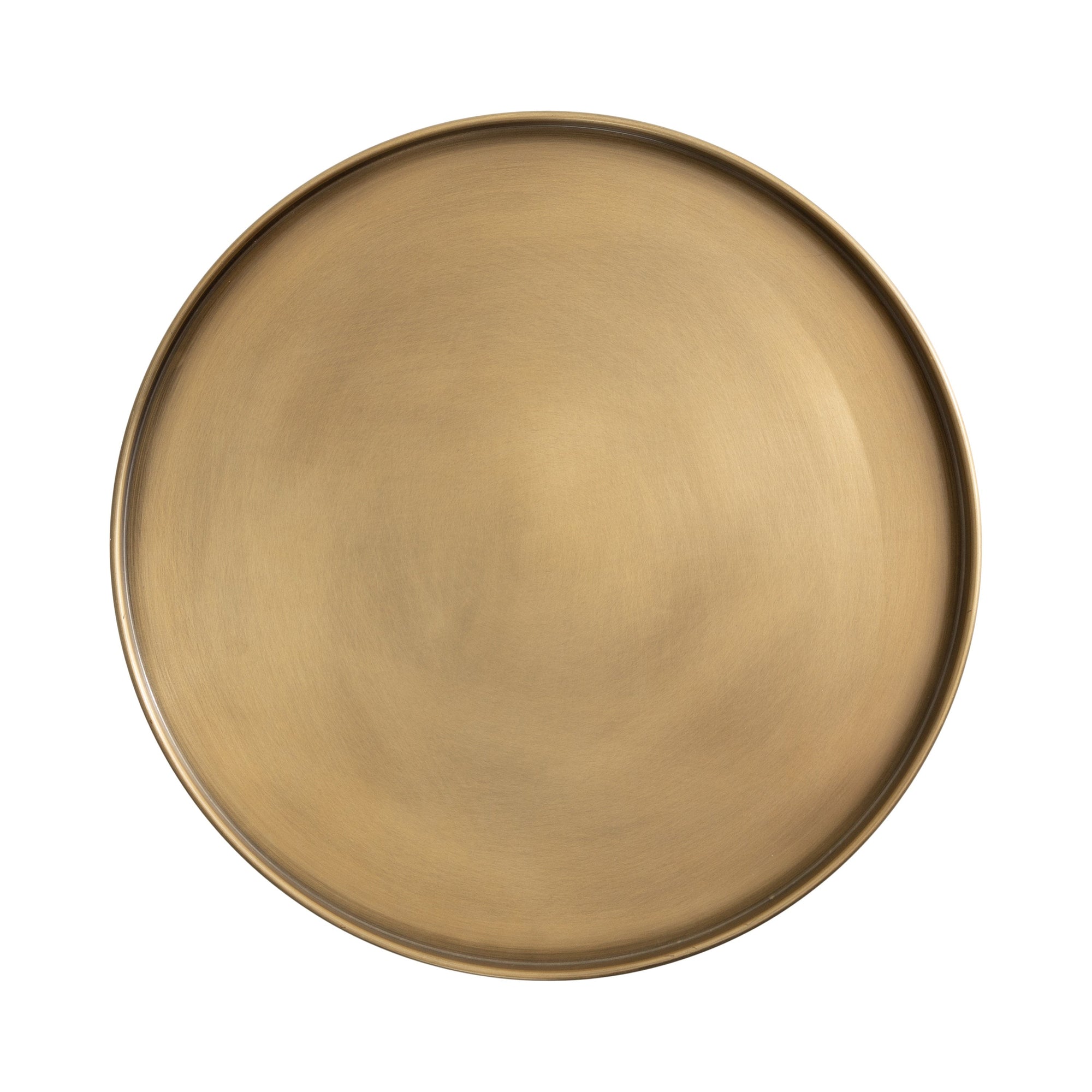 Tira Round Metal and Wood Side Table