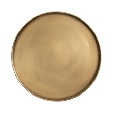 Tira Round Metal and Wood Side Table