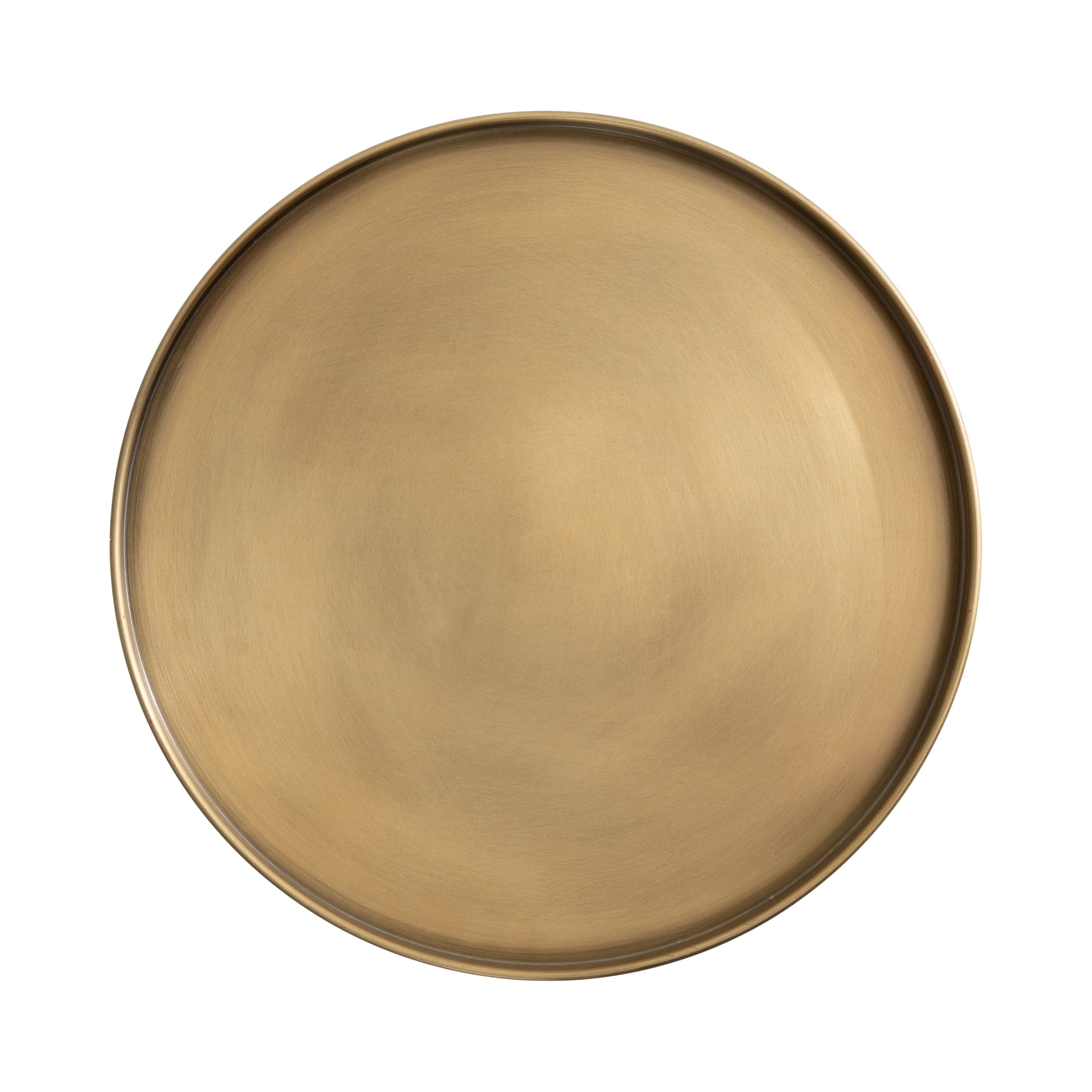 Tira Round Metal and Wood Side Table