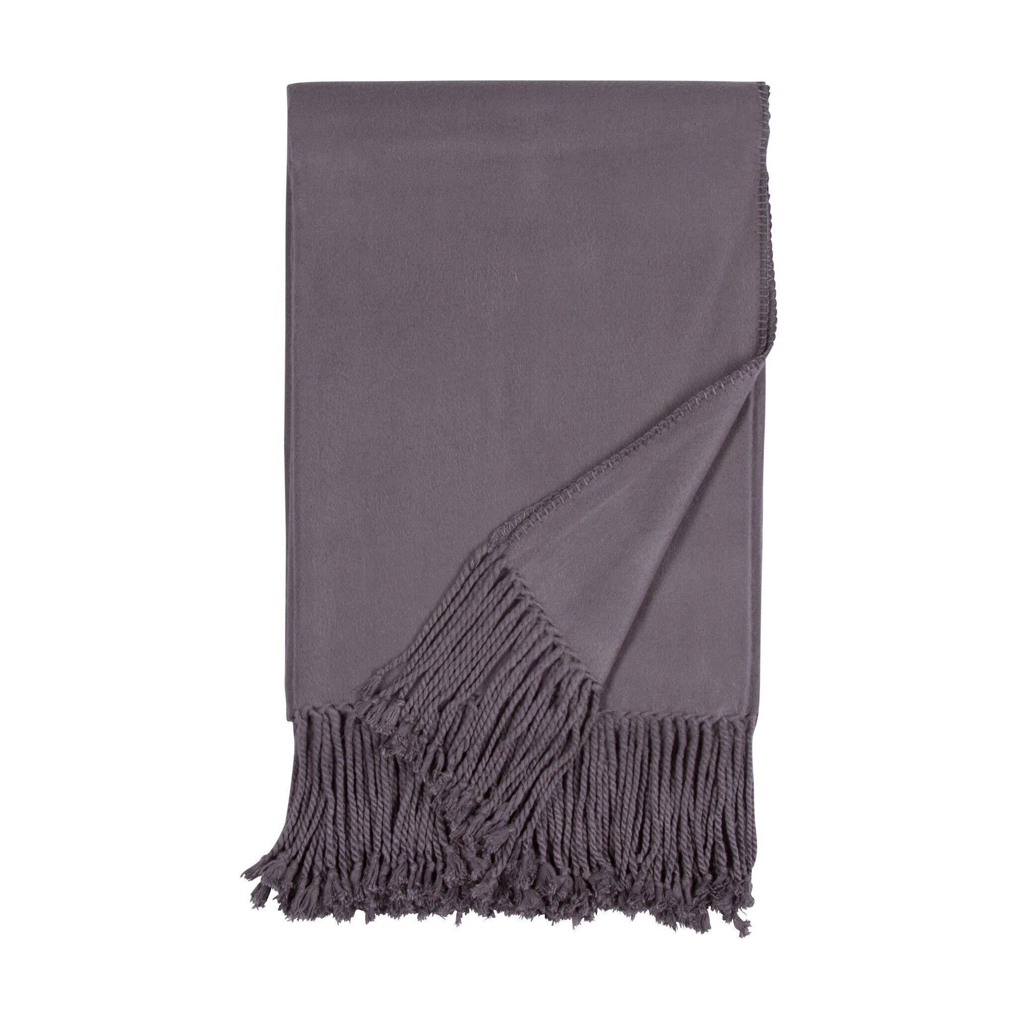 Fringe Bamboo Throw Blanket | Cashmere-Soft, 50x65 | ONE AFFIRMATION