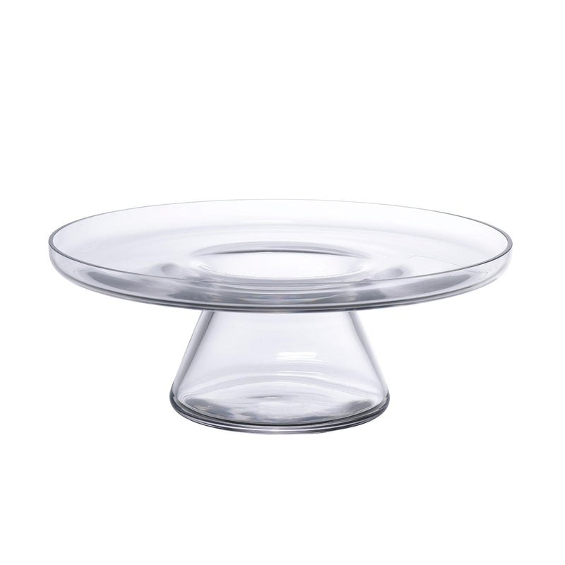 Handcrafted lead-free crystal cake stand and dome by NUDE Design Team