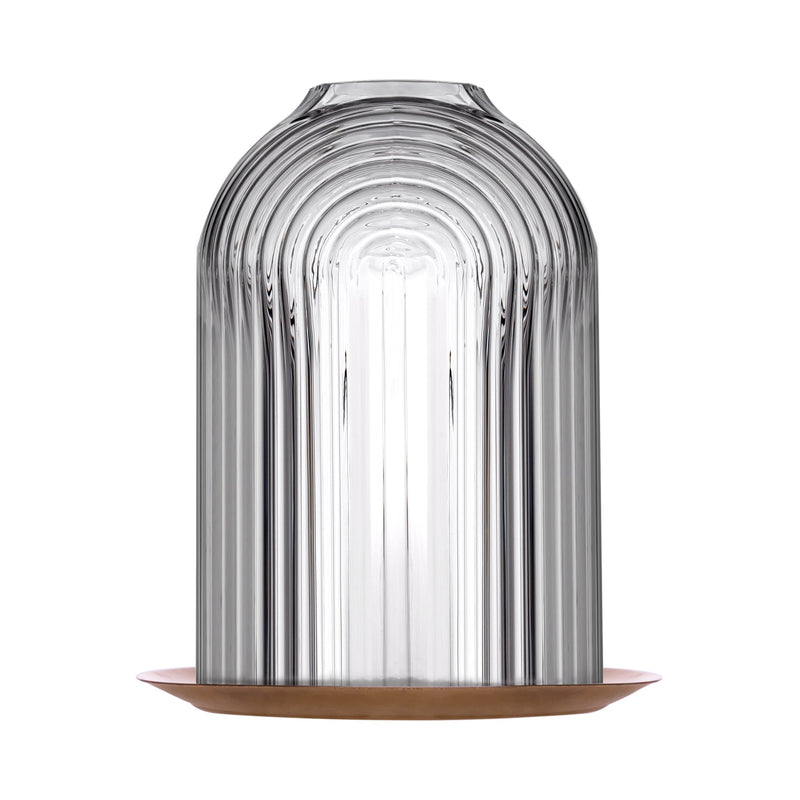 Hand-engraved crystal candleholder by NUDE Design Team