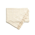 Sea Shell white textured checks handloom cotton throw – One Affirmation